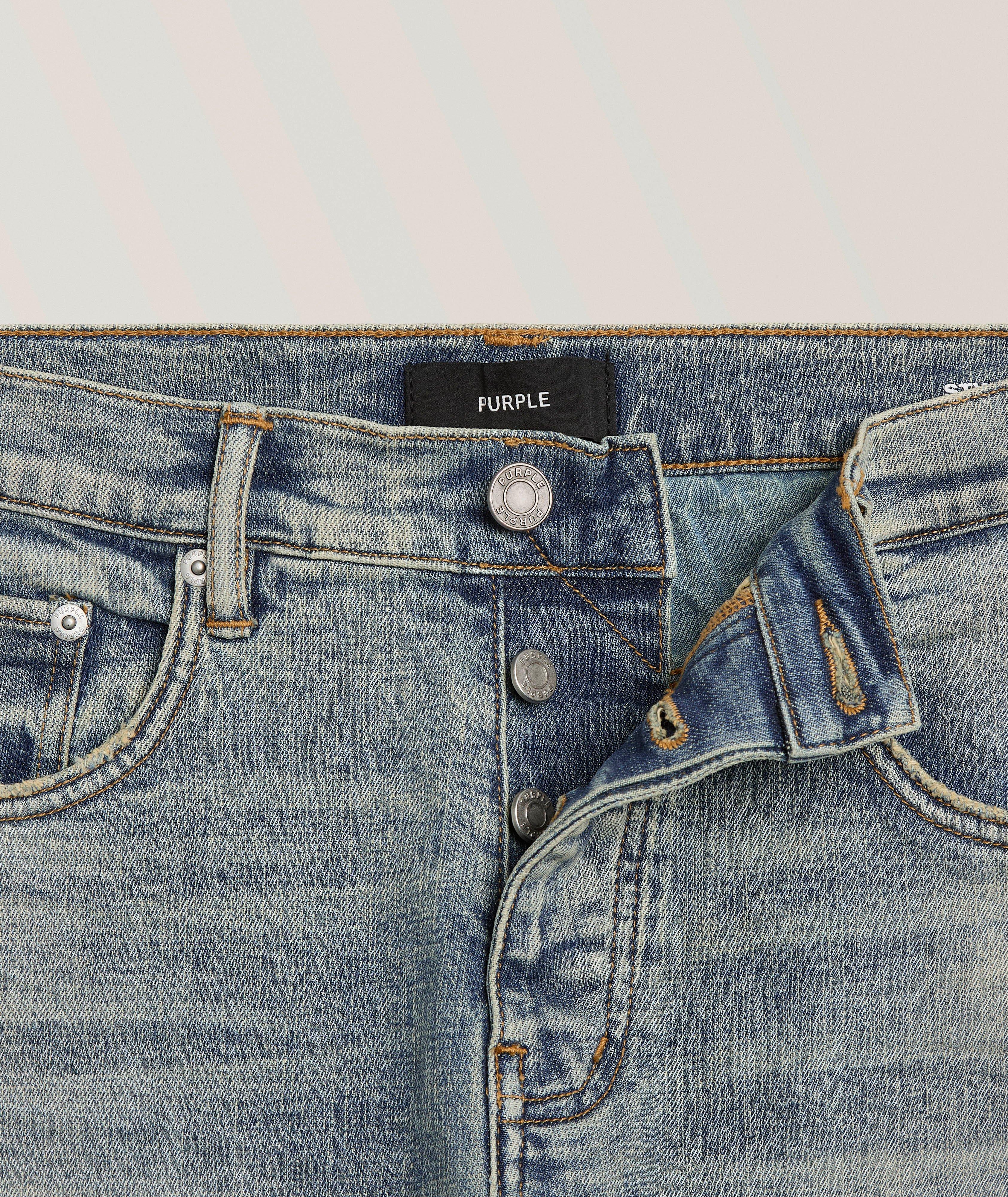 P001 Electric Distressed Skinny Jeans image 4