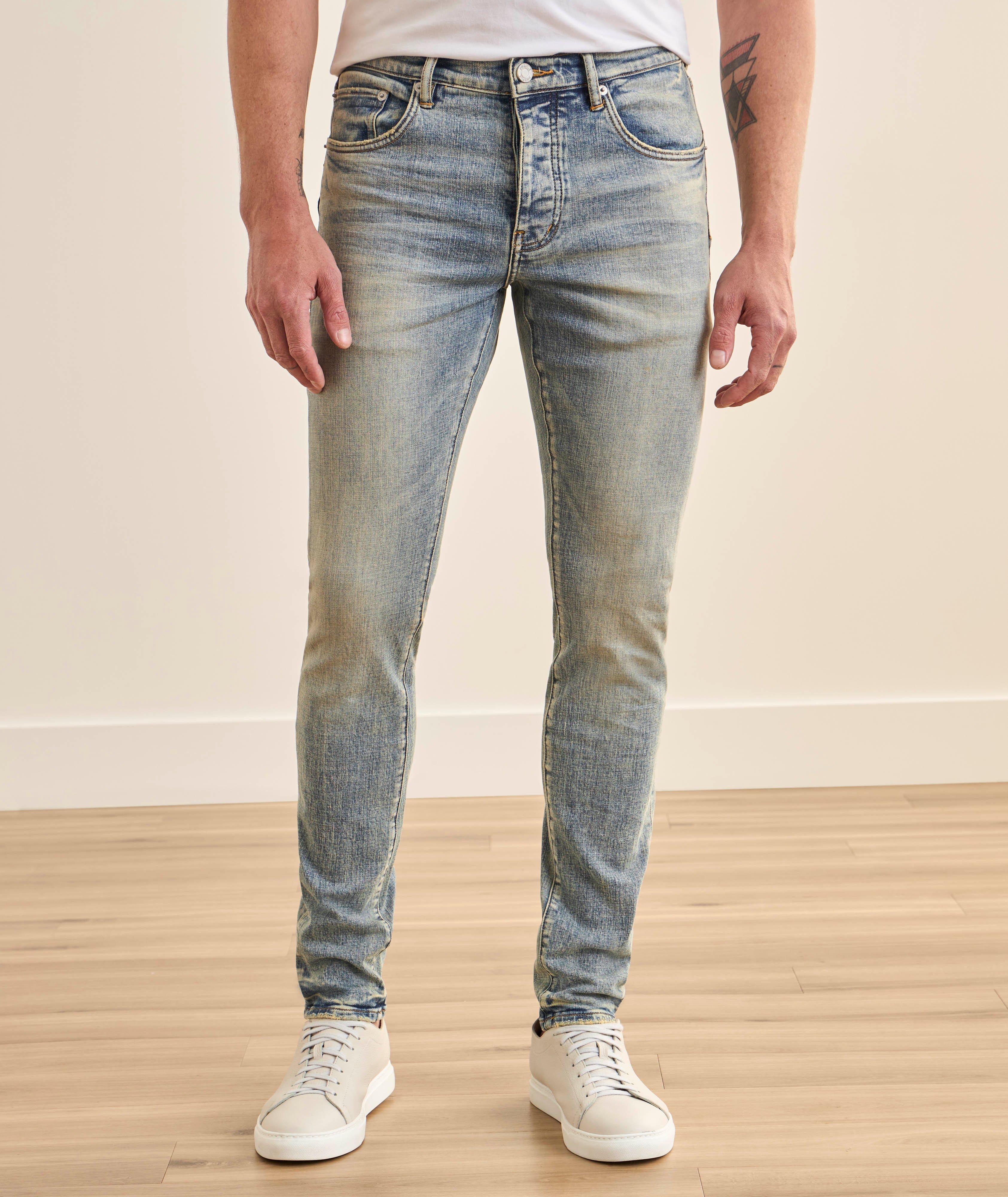 P001 Electric Distressed Skinny Jeans image 1