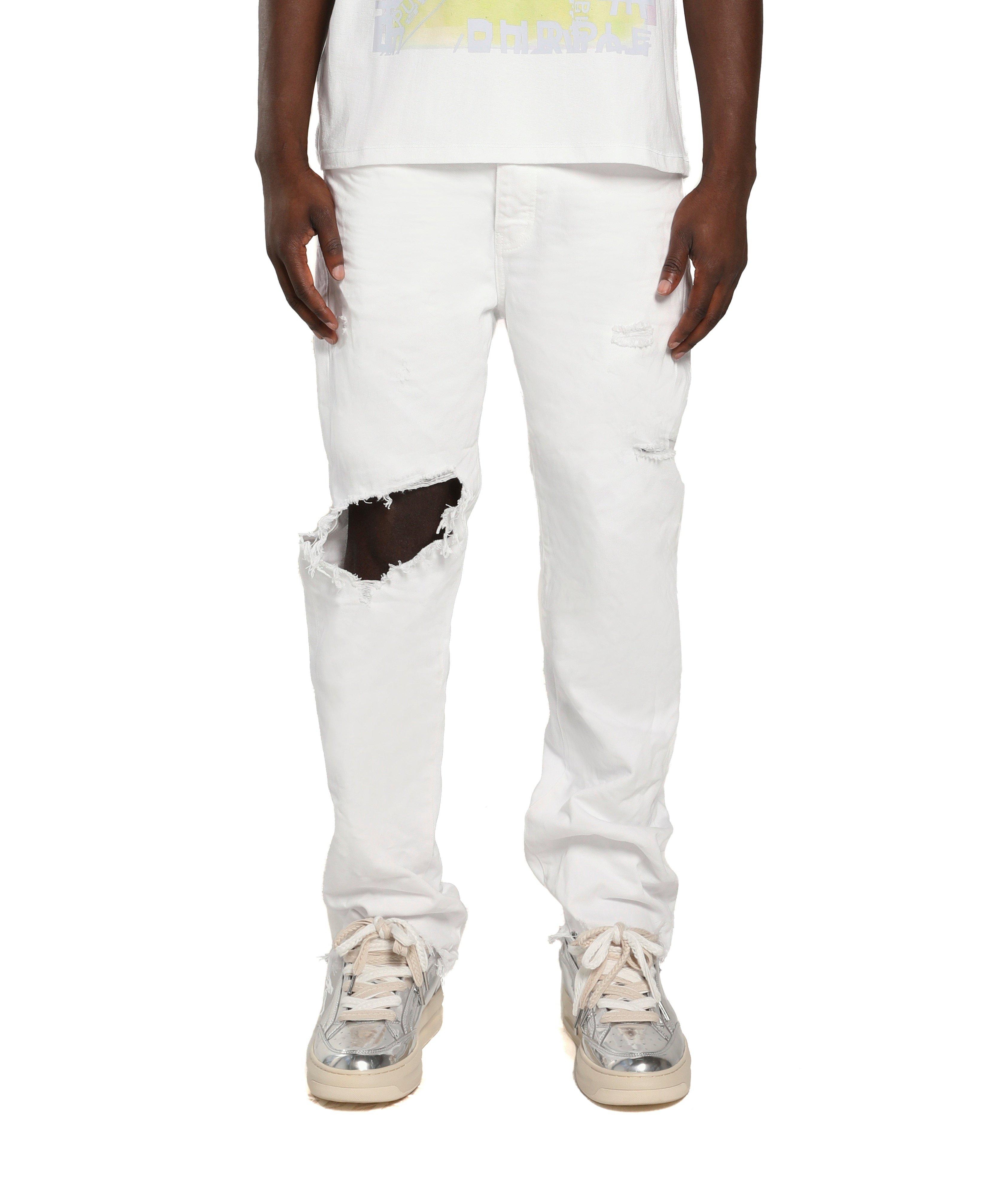P001 Vintage Blowout Knee Skinny Jeans image 1