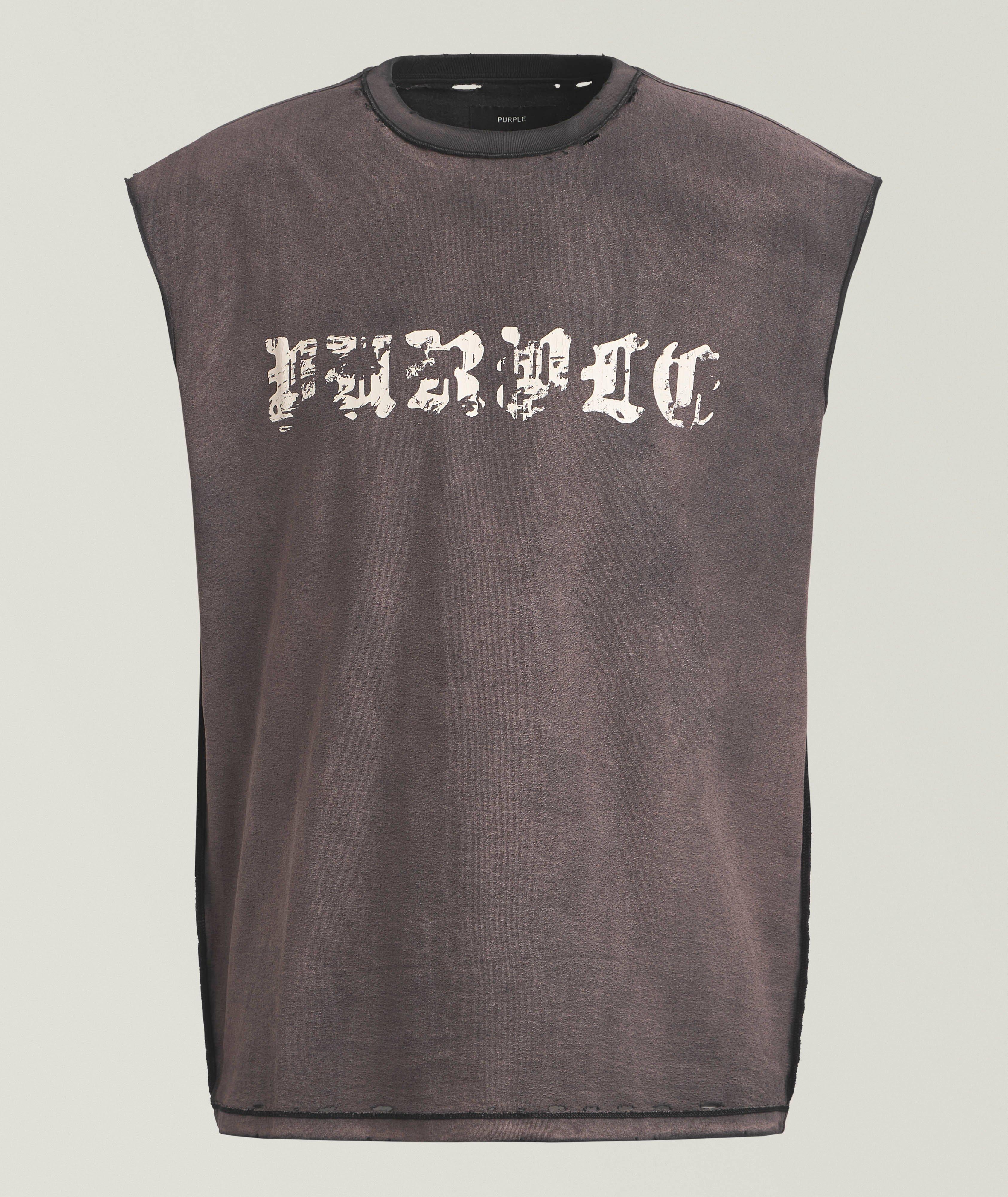 Purple Brand T-shirt musclé coton gothique usé