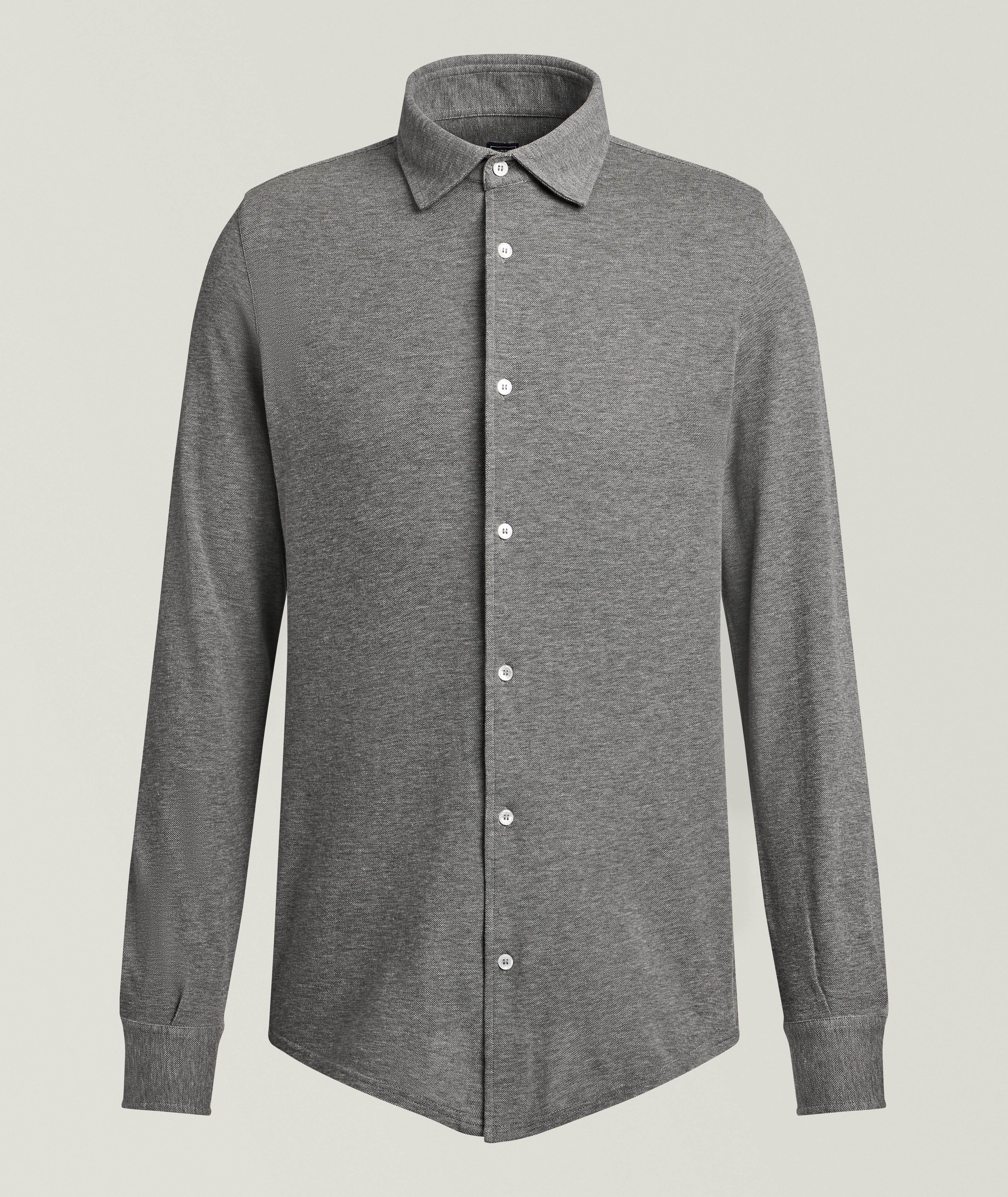 Robert Cotton Piqué Mélange Shirt  image 0