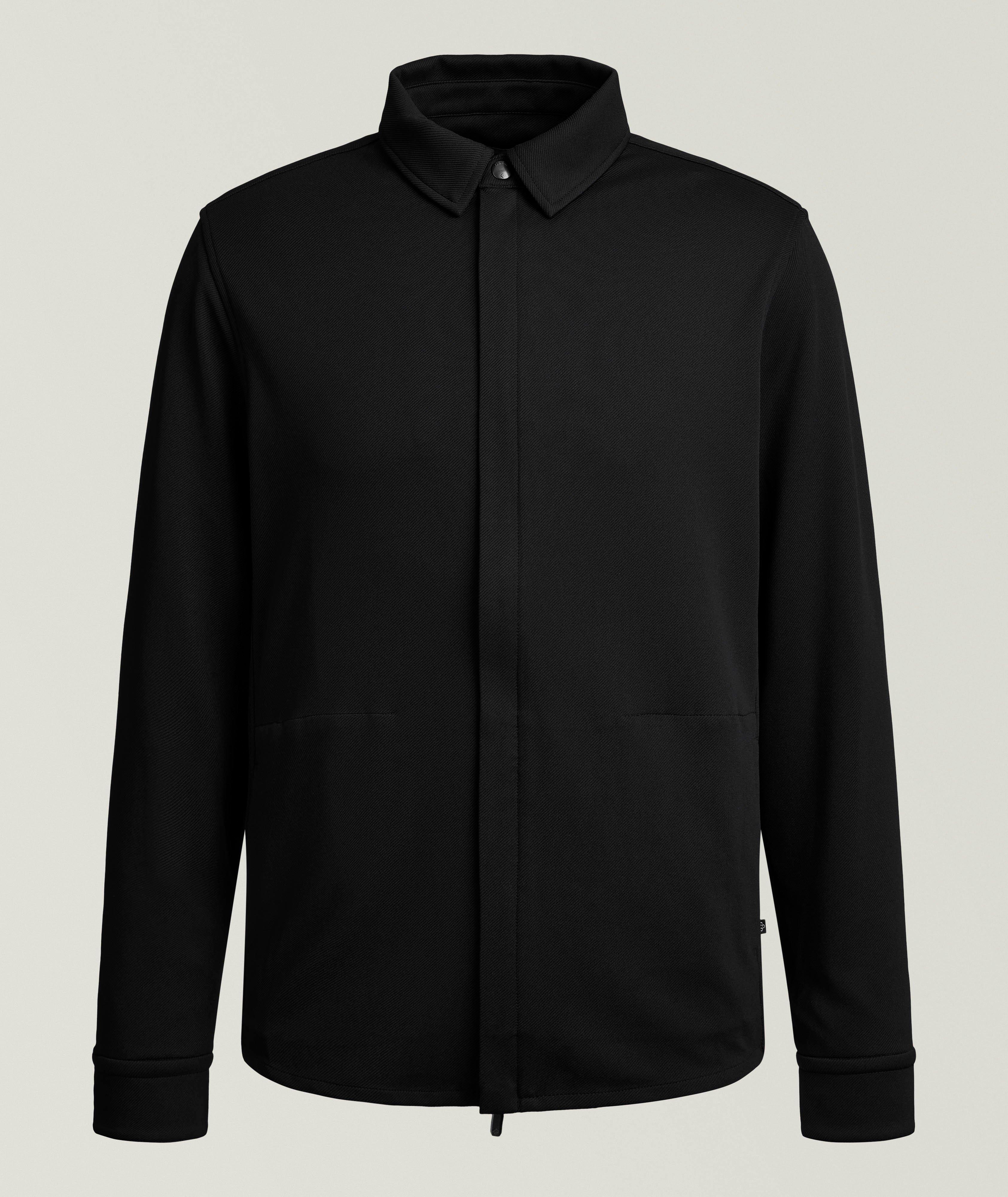 Twill Jersey Zippered Overshirt image 0