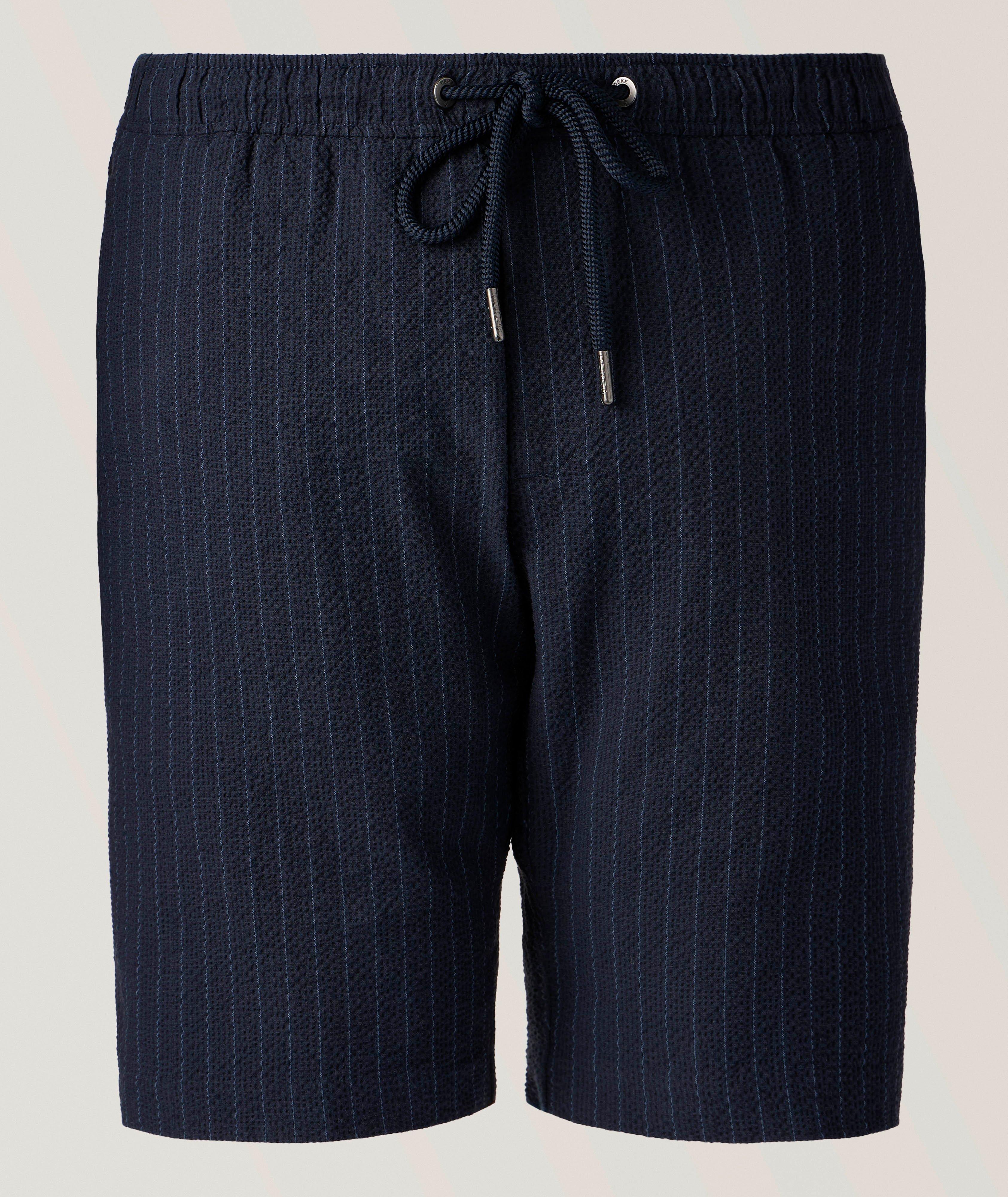 ‌Infinity 360 Seersucker Stripe Bermuda Shorts image 0