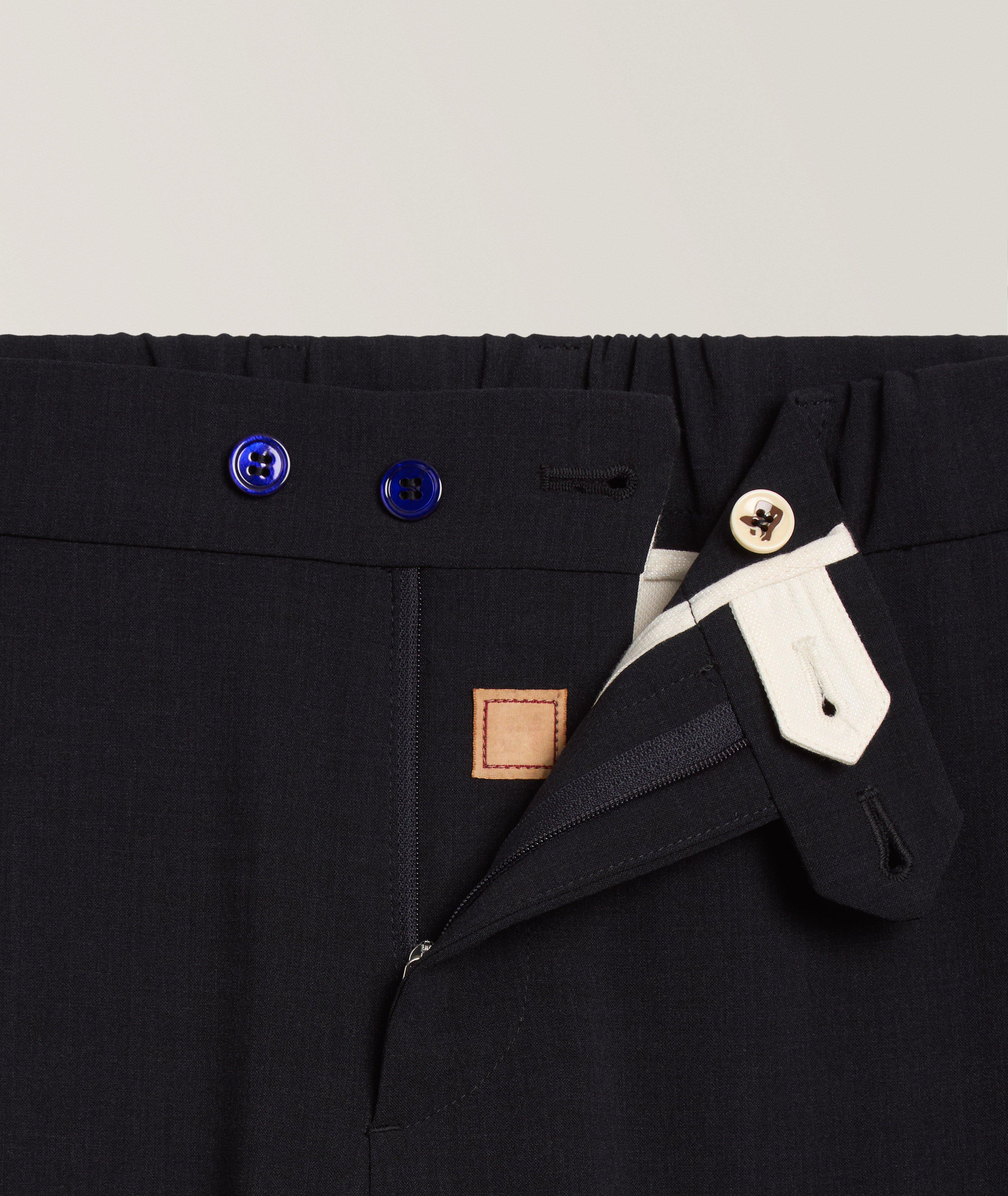 Stretch-Wool Crêpe Tapered Pants image 1