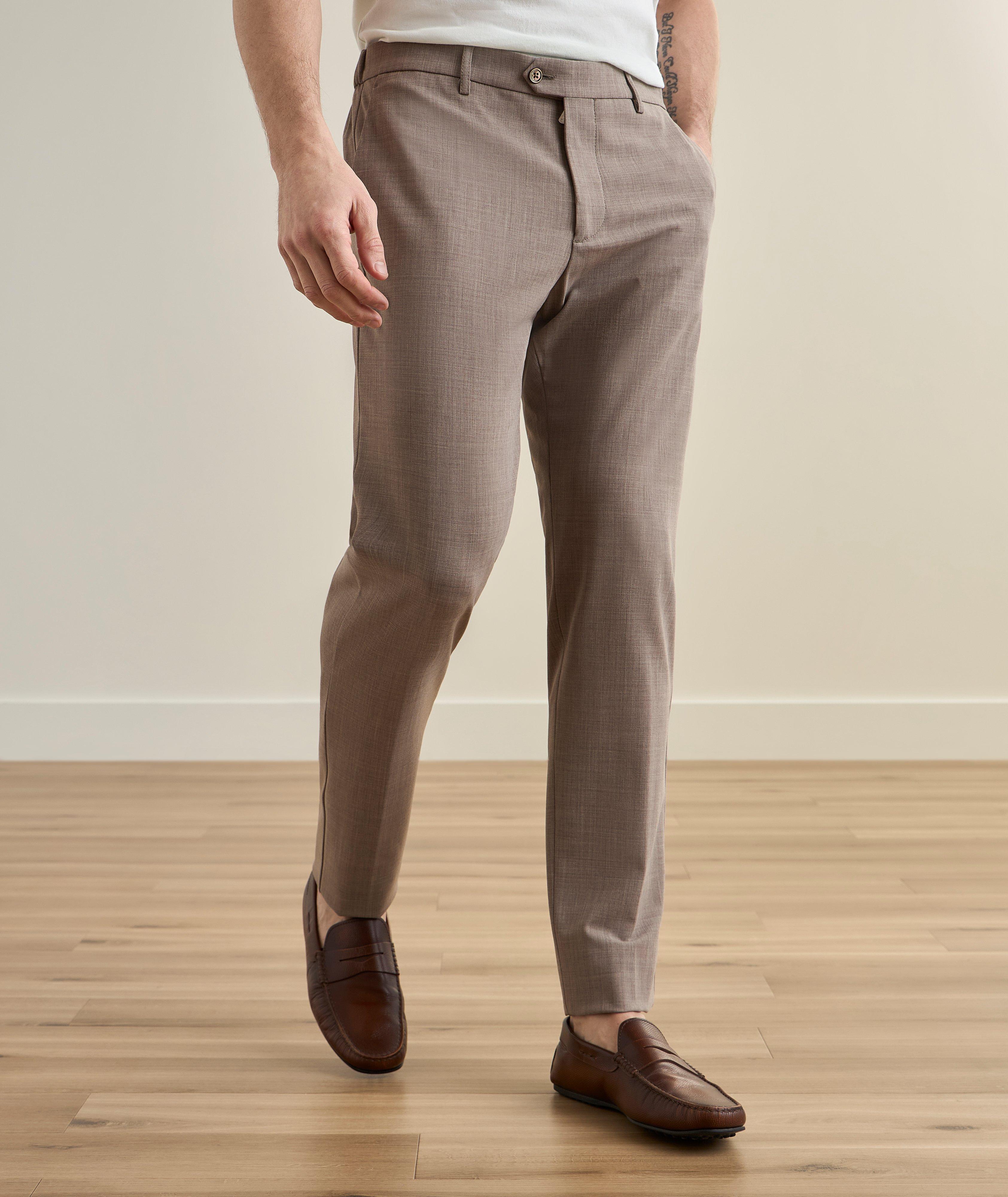 Pantalon fuselé crêpe laine-extensible image 1