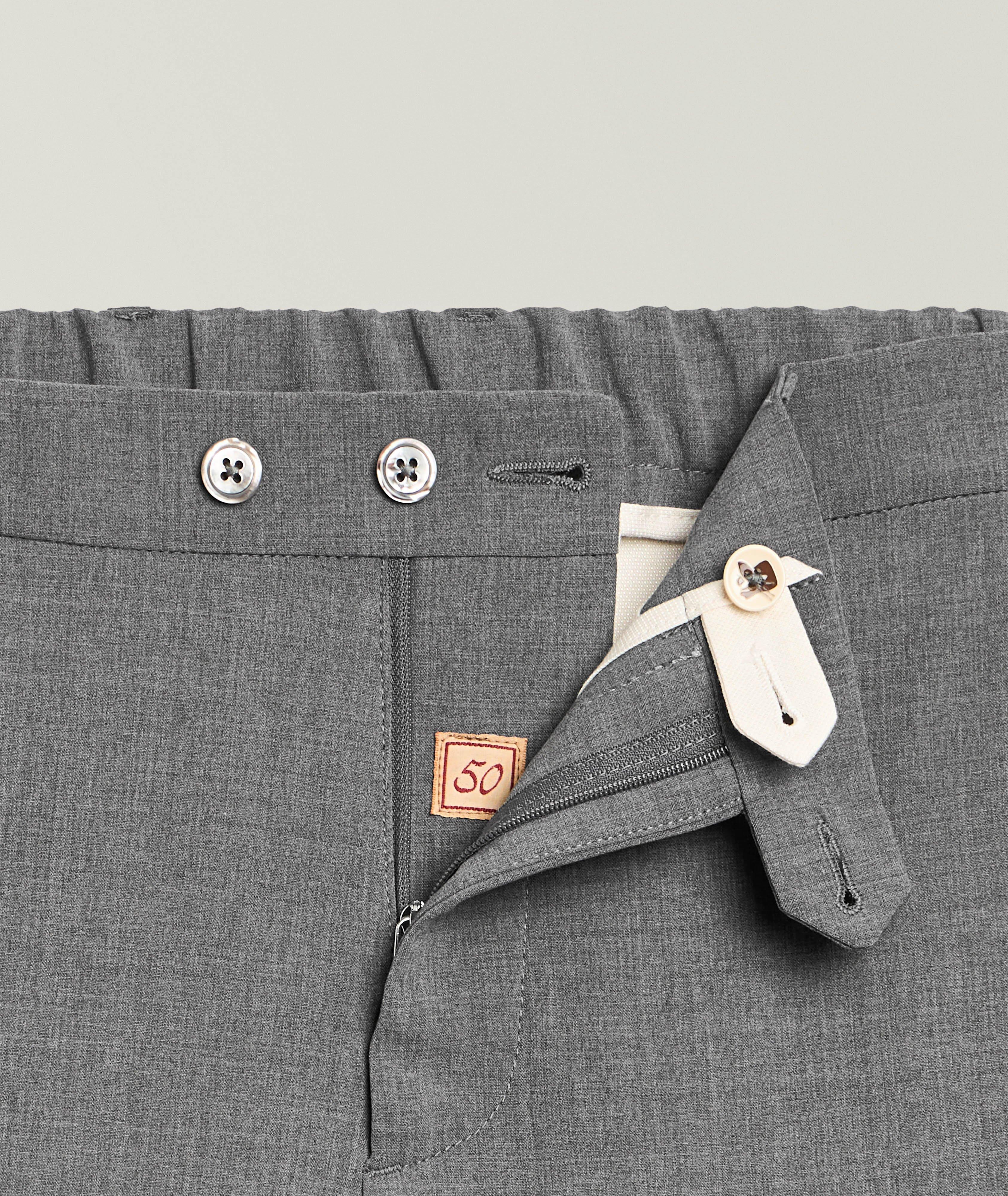 Stretch-Wool Crêpe Tapered Pants image 4