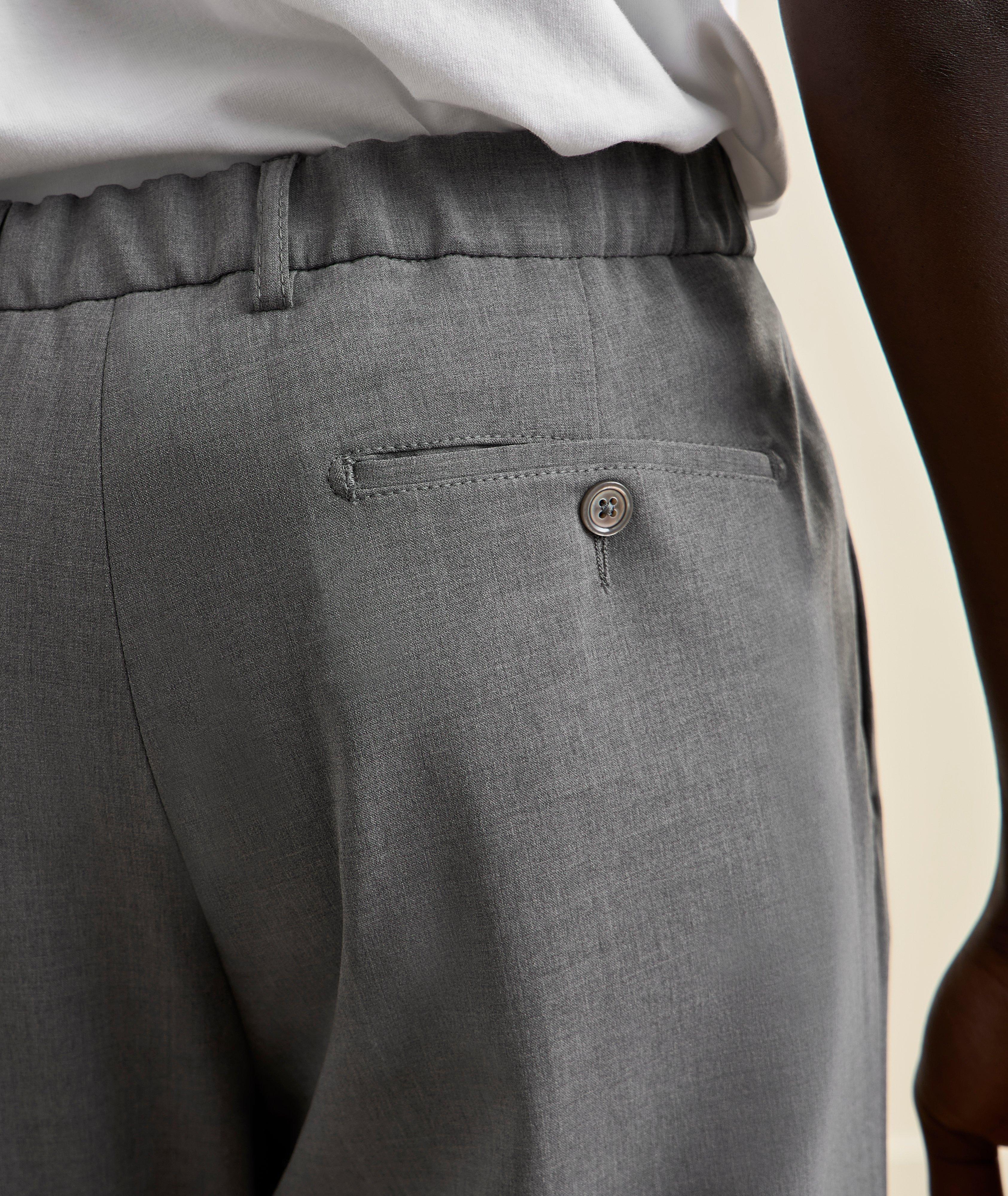 Stretch-Wool Crêpe Tapered Pants image 3
