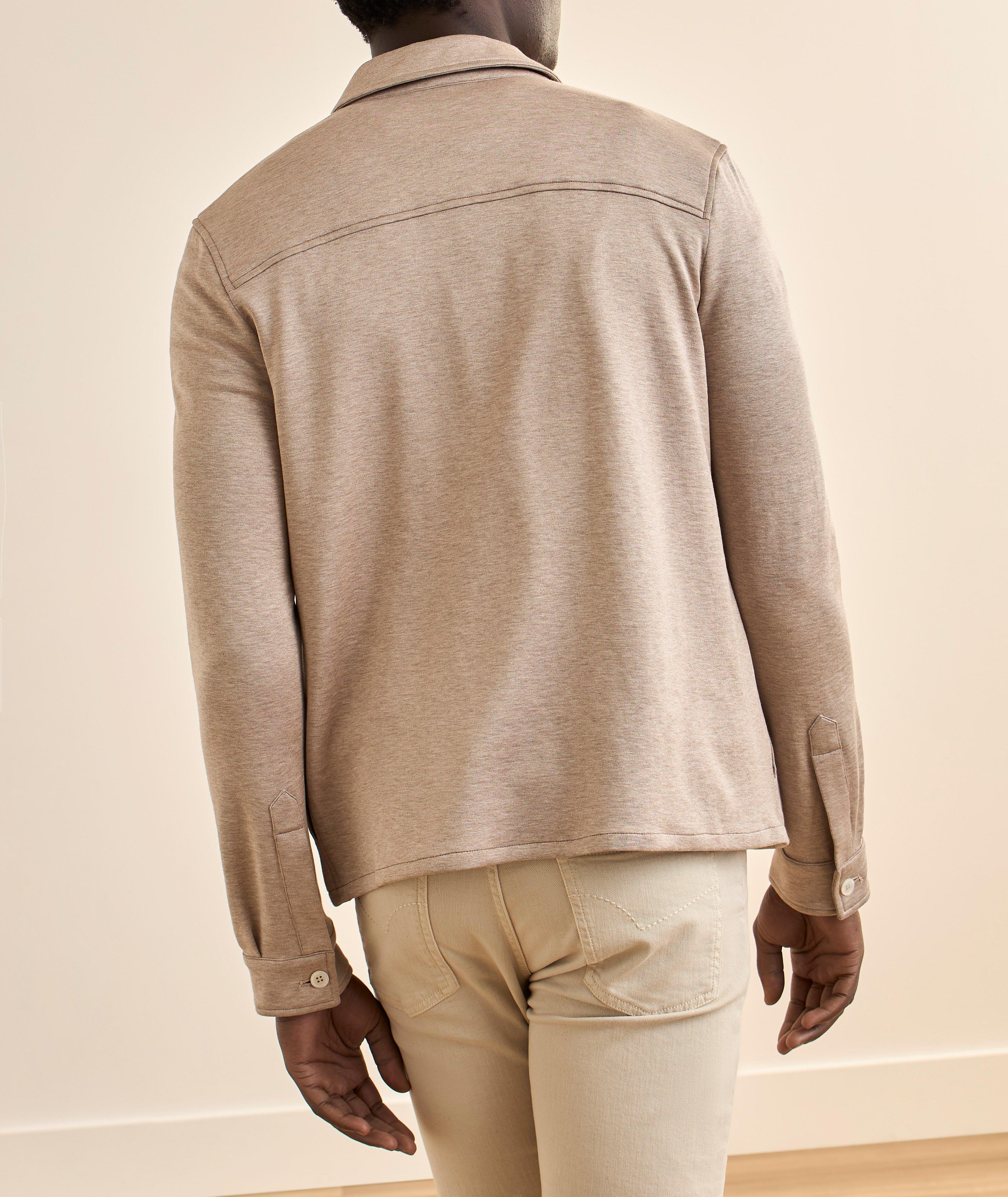 Double-Face Cotton-Blend Shirt Jacket  image 2