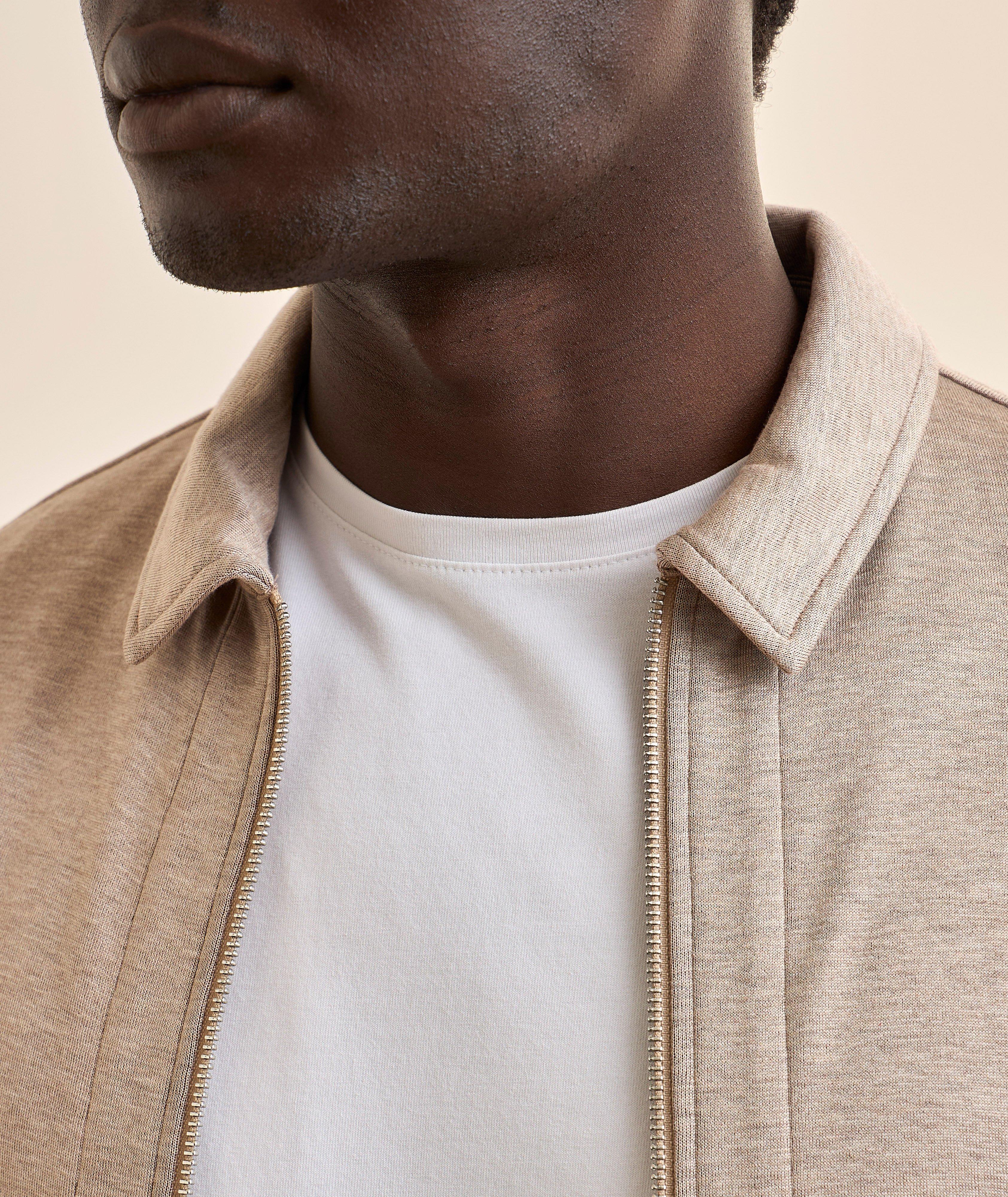 Double-Face Cotton-Blend Shirt Jacket  image 3