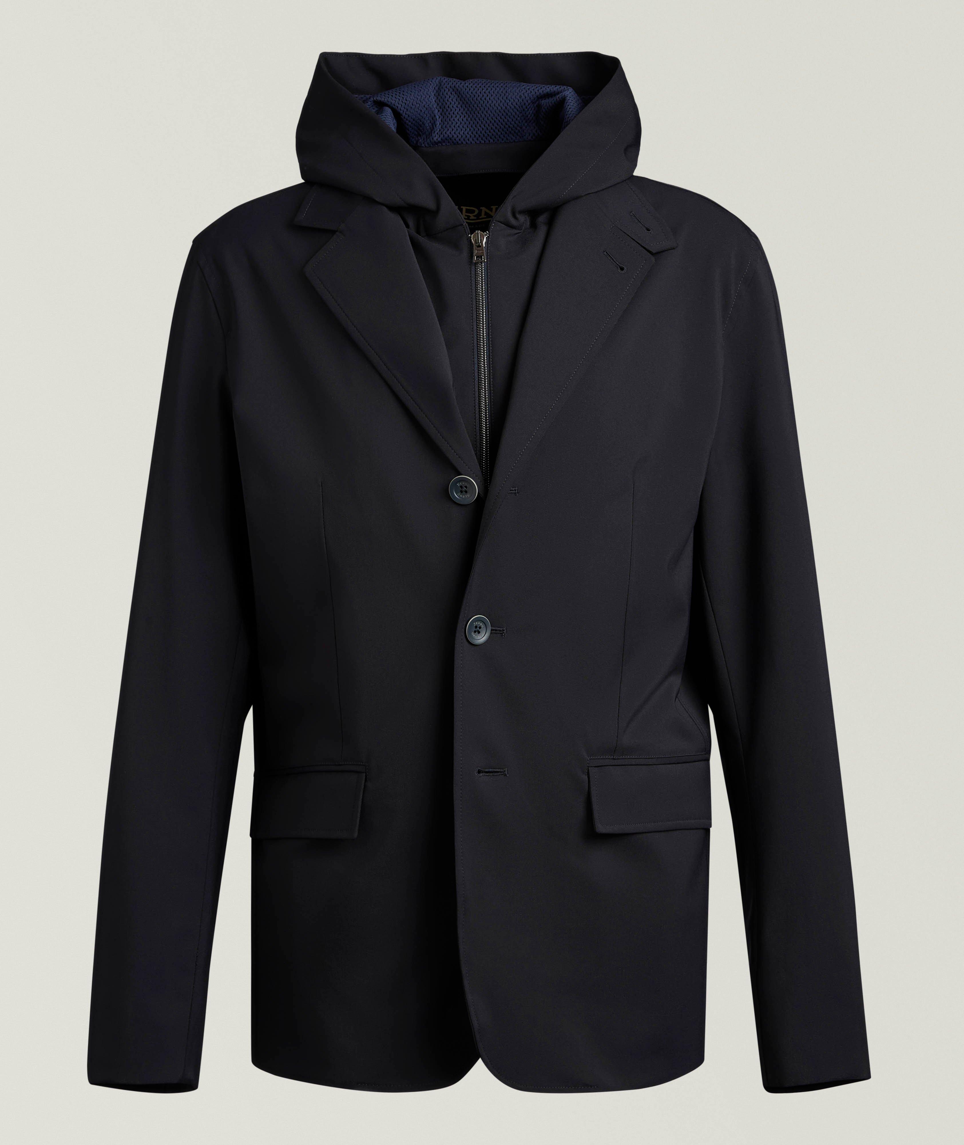 Removable Hooded Bib Wool Sport Jacket image 0