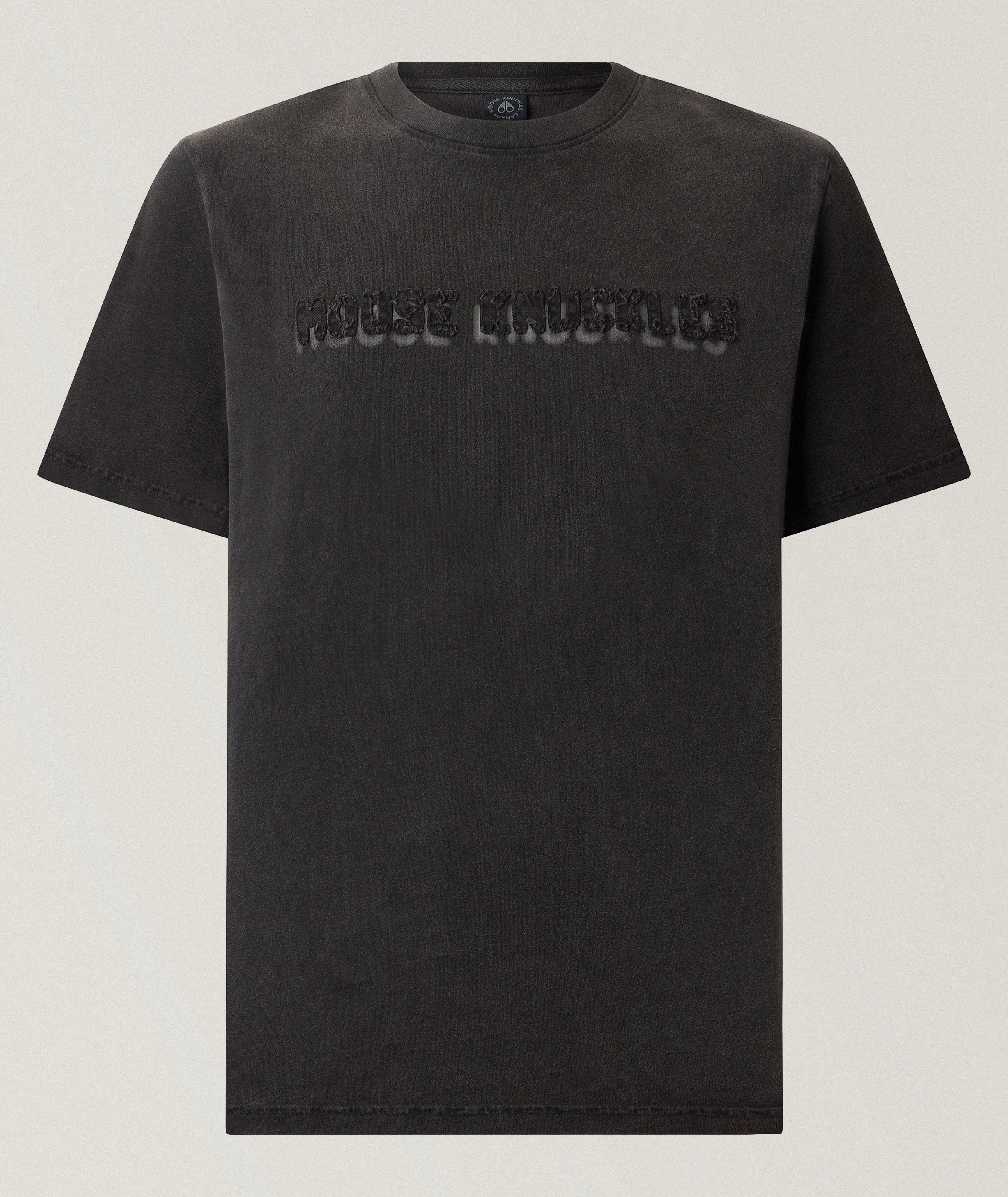 Balmain Washed Graphic Print Cotton T-Shirt | Polos | Harry Rosen