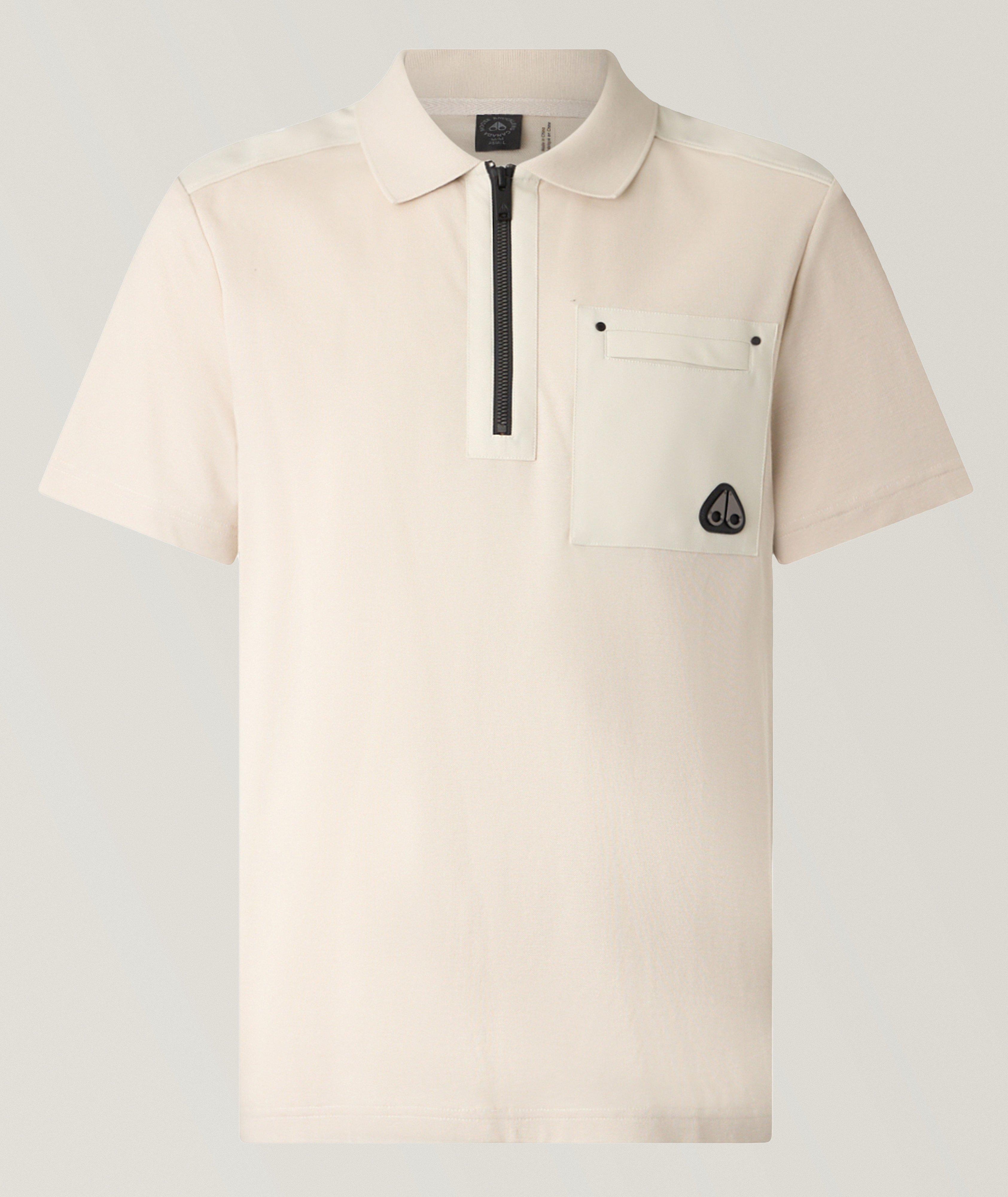 Moose Knuckles Polo poches quart-zippé Dalon