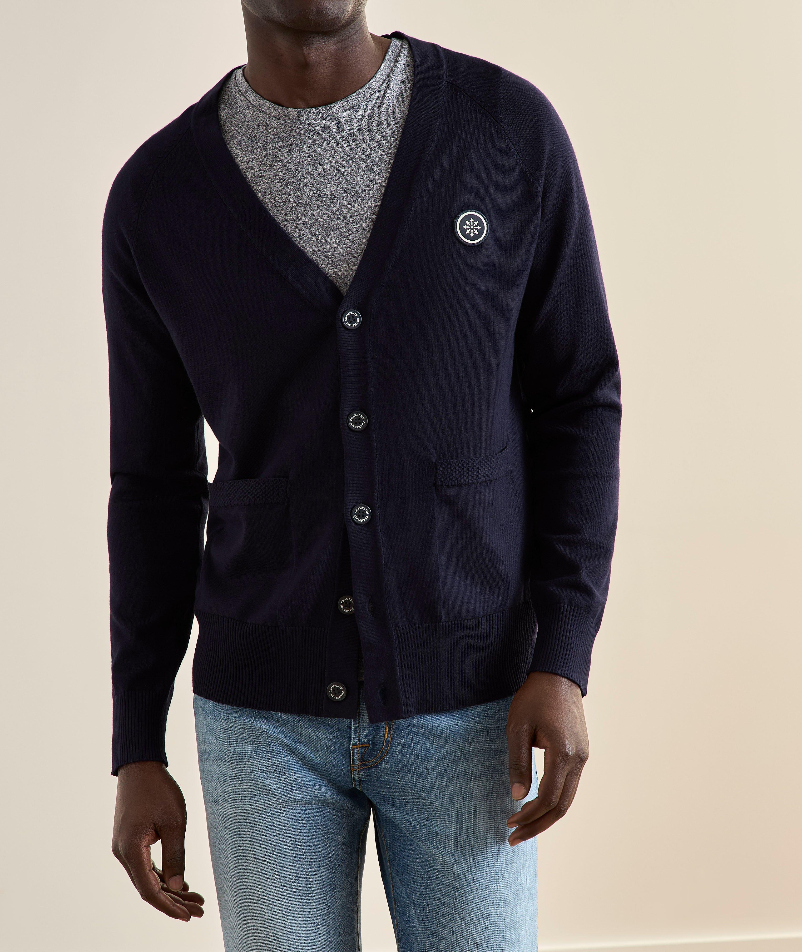 Button-Front Raglan Cardigan image 1