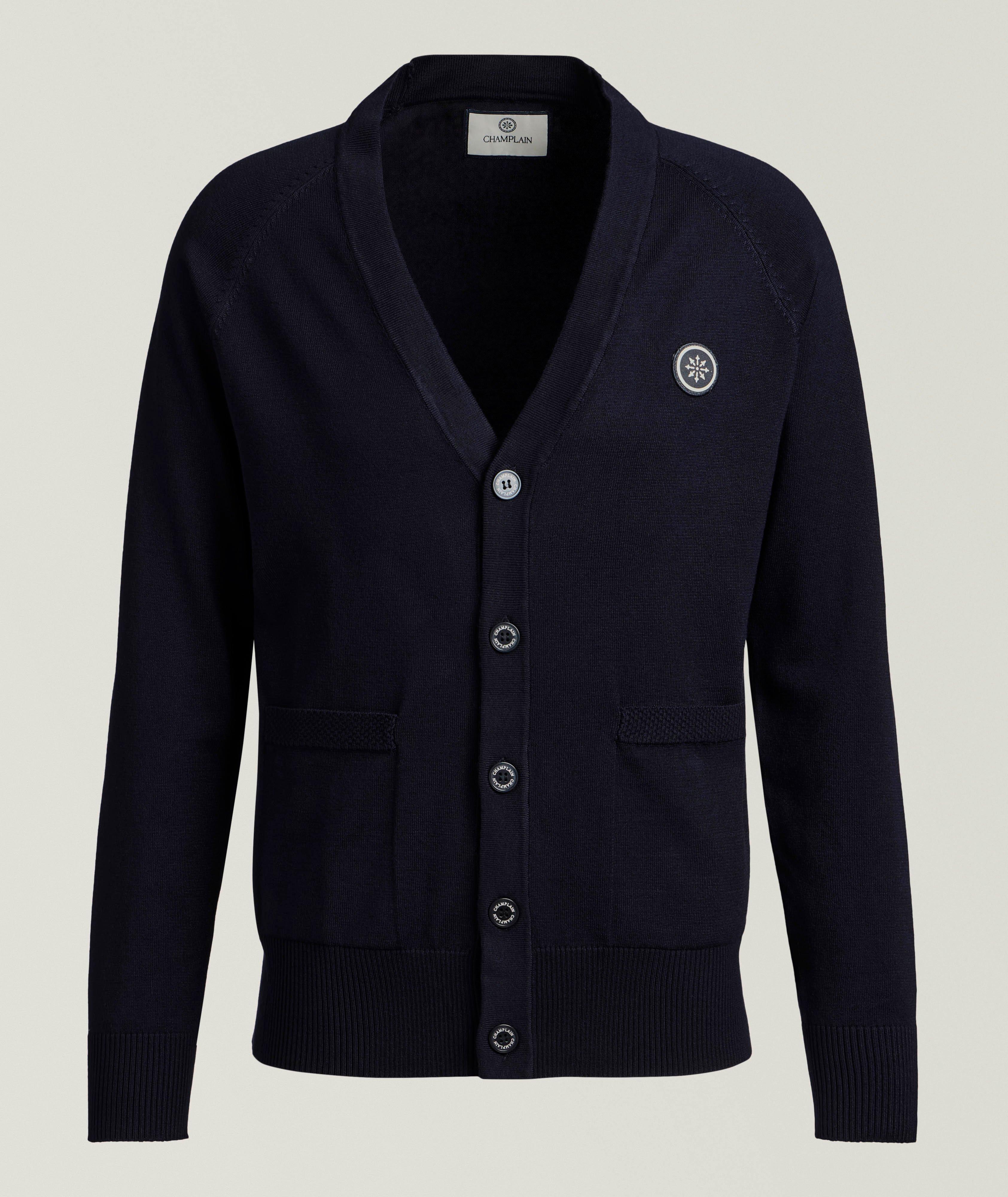 Button-Front Raglan Cardigan image 0