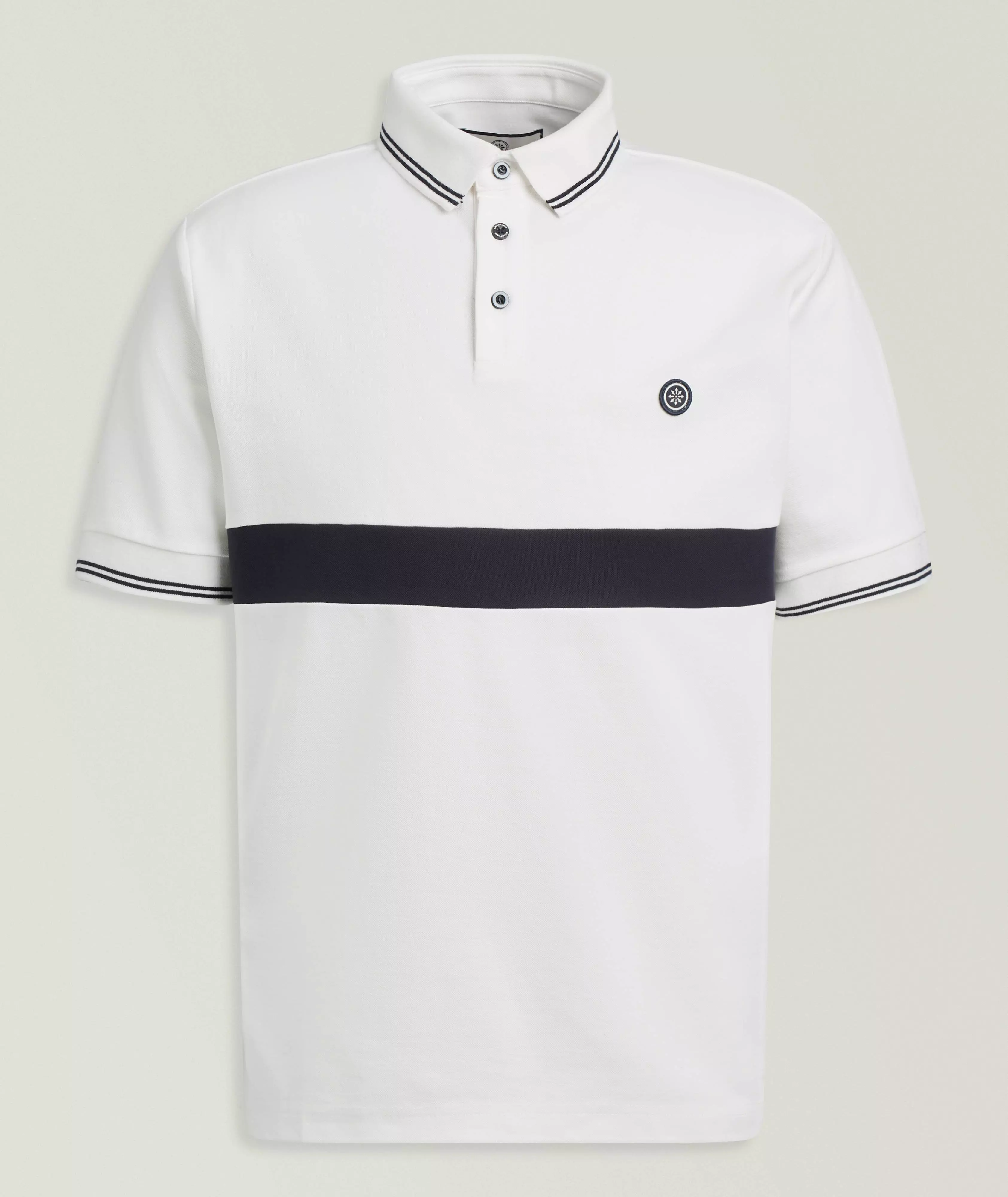 Champlain Striped Cotton Court Polo