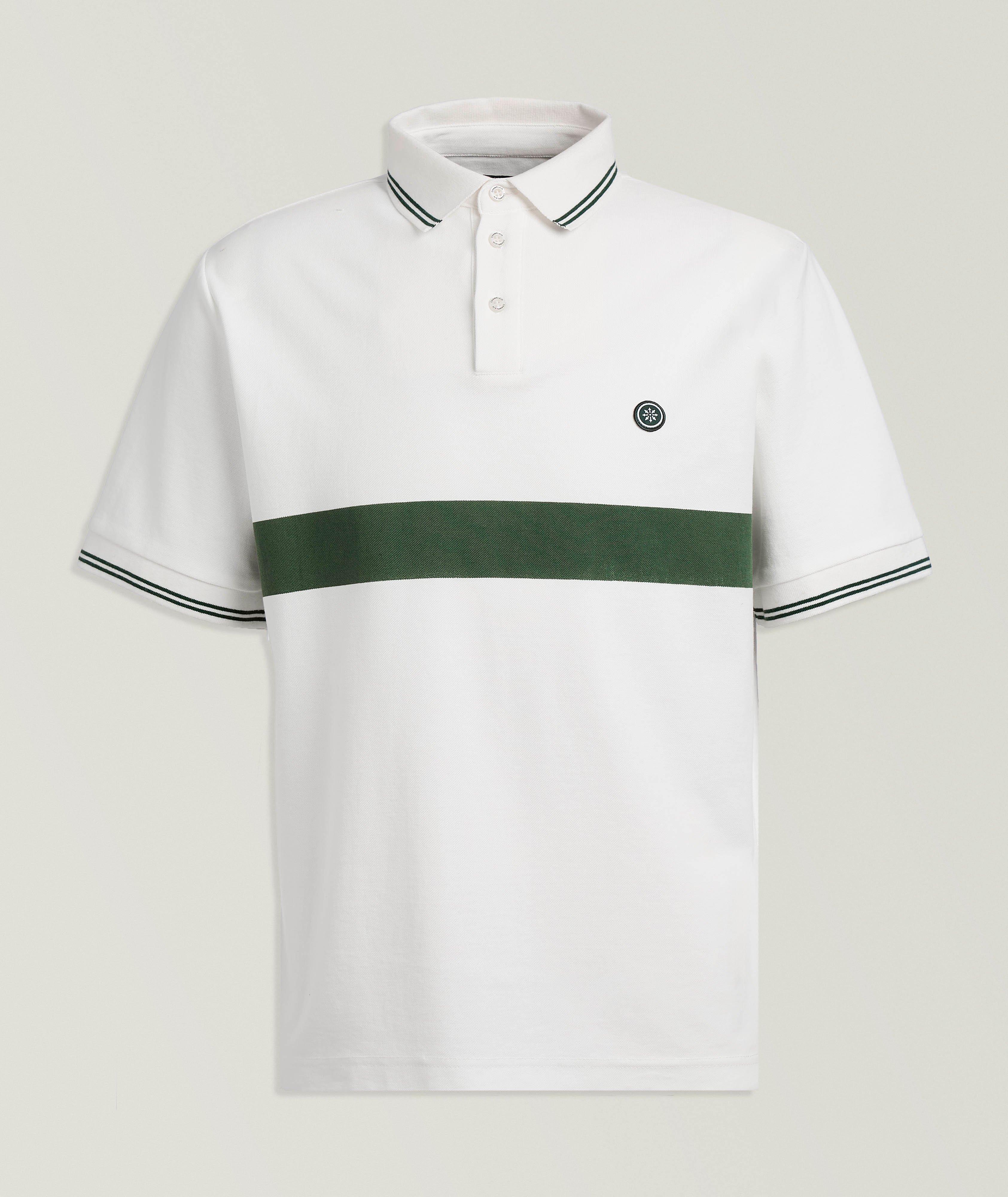 Champlain Striped Cotton Court Polo