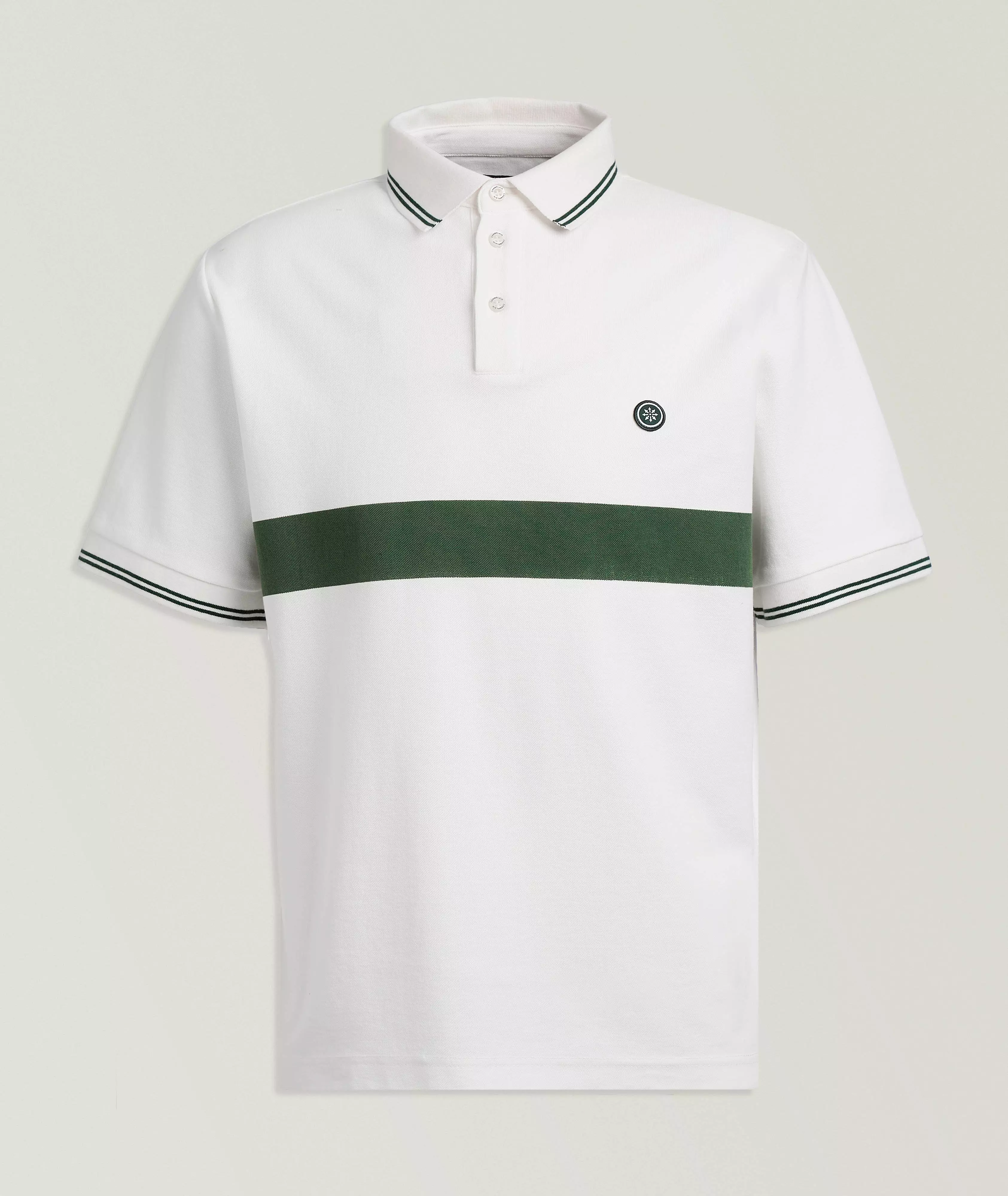Champlain Striped Cotton Court Polo