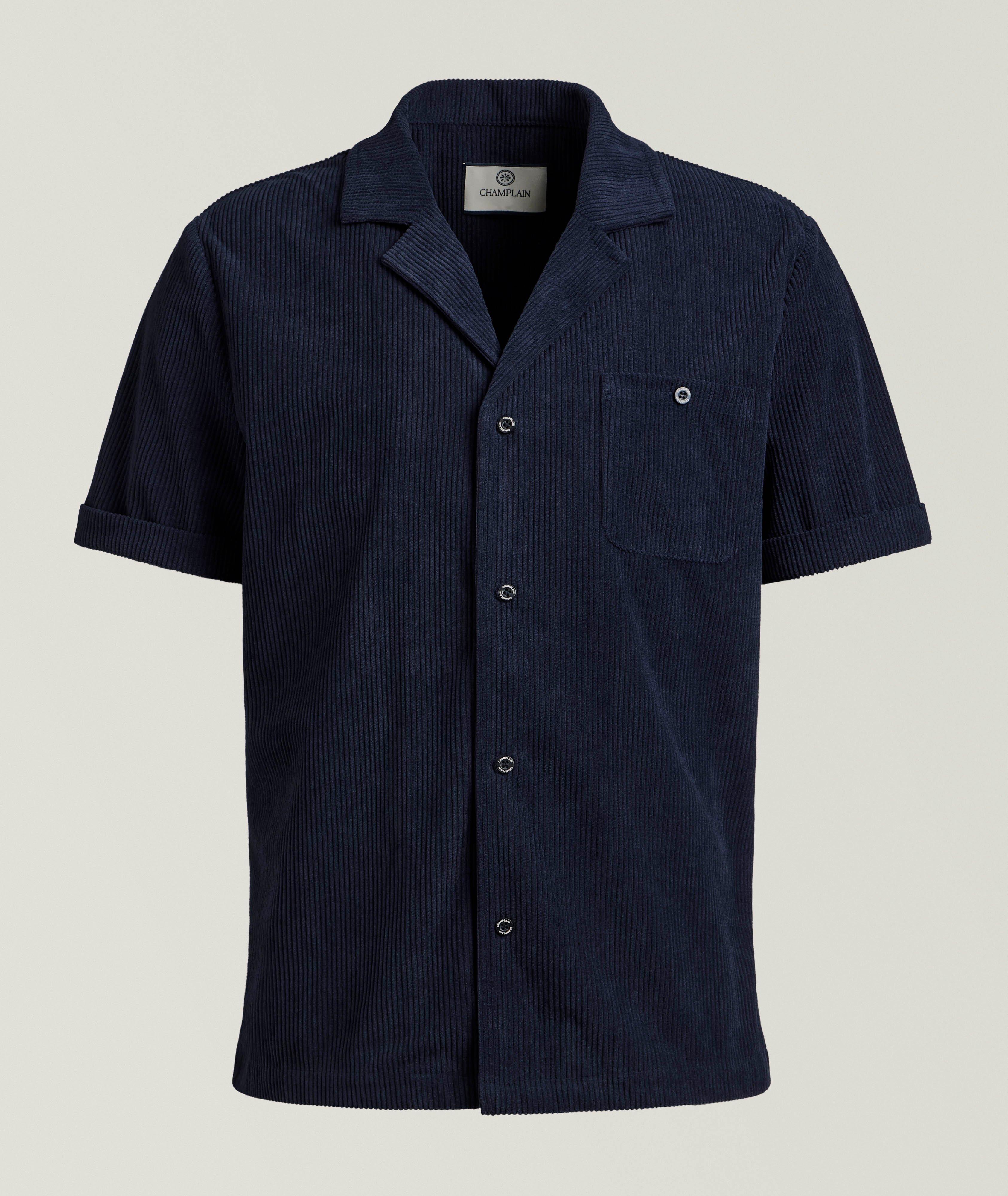 Champlain Chemise camp poches velours côtelé