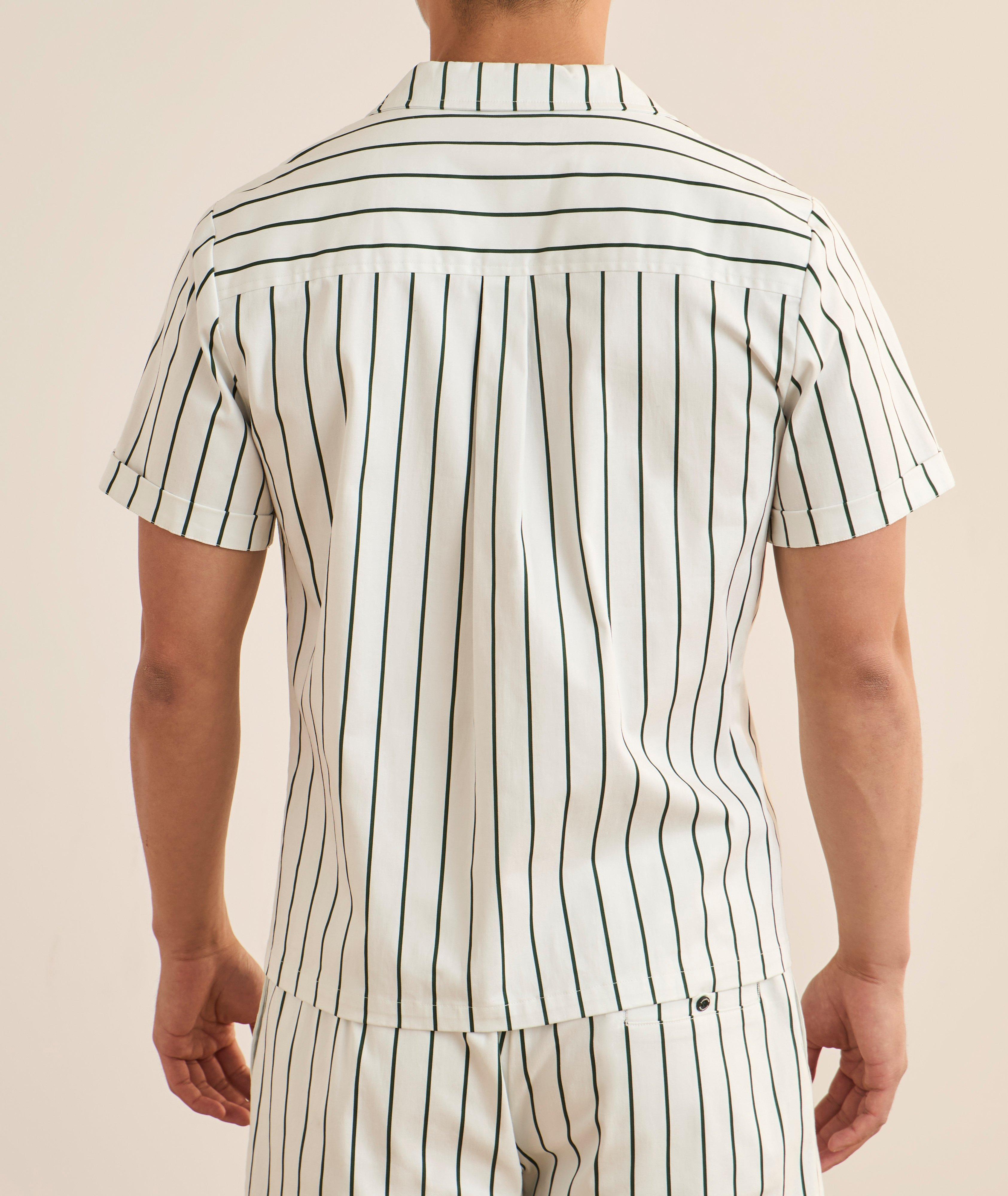 Striped Cotton Camp Shirt image 2