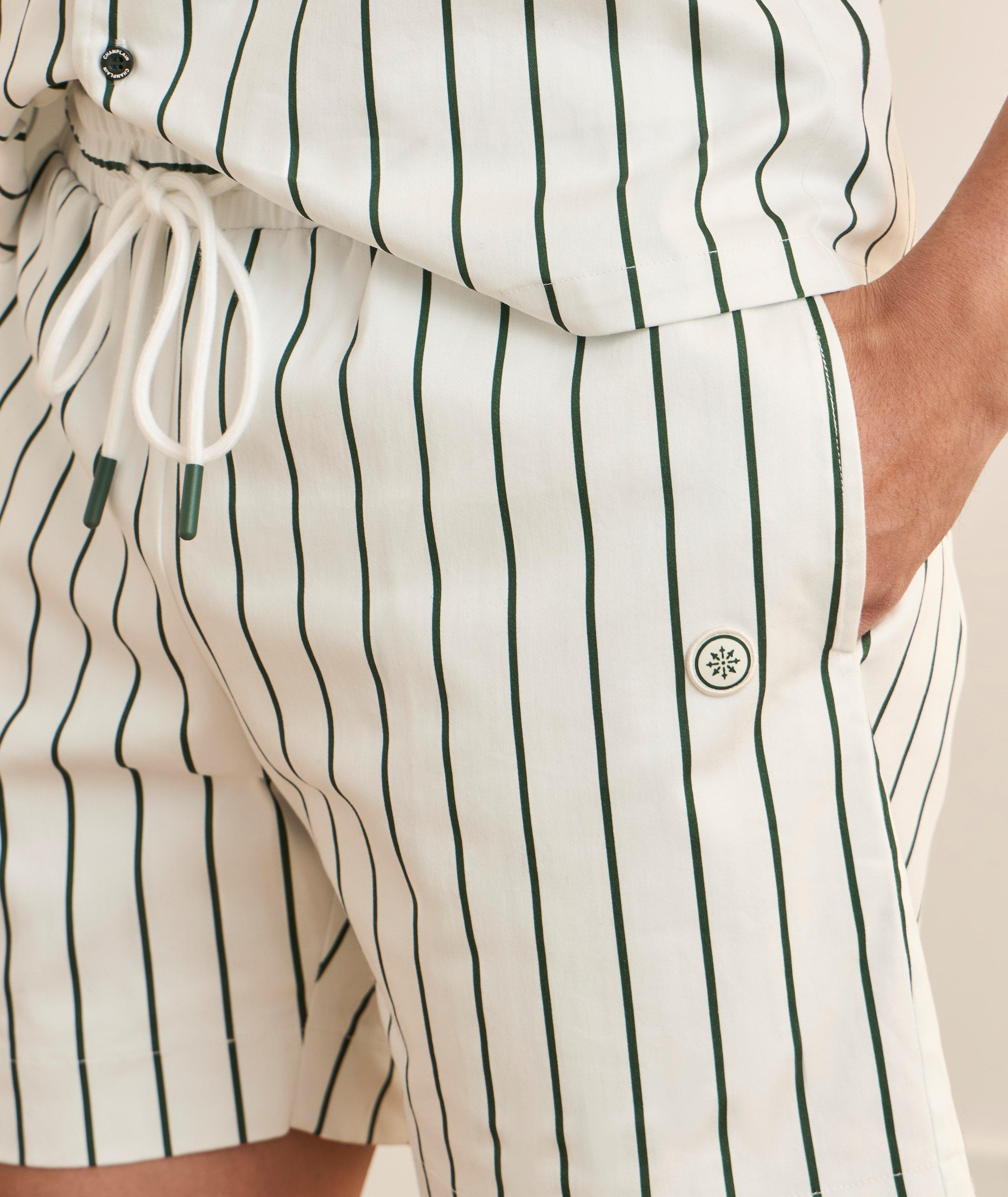 Pinstripe Lined Shorts image 3