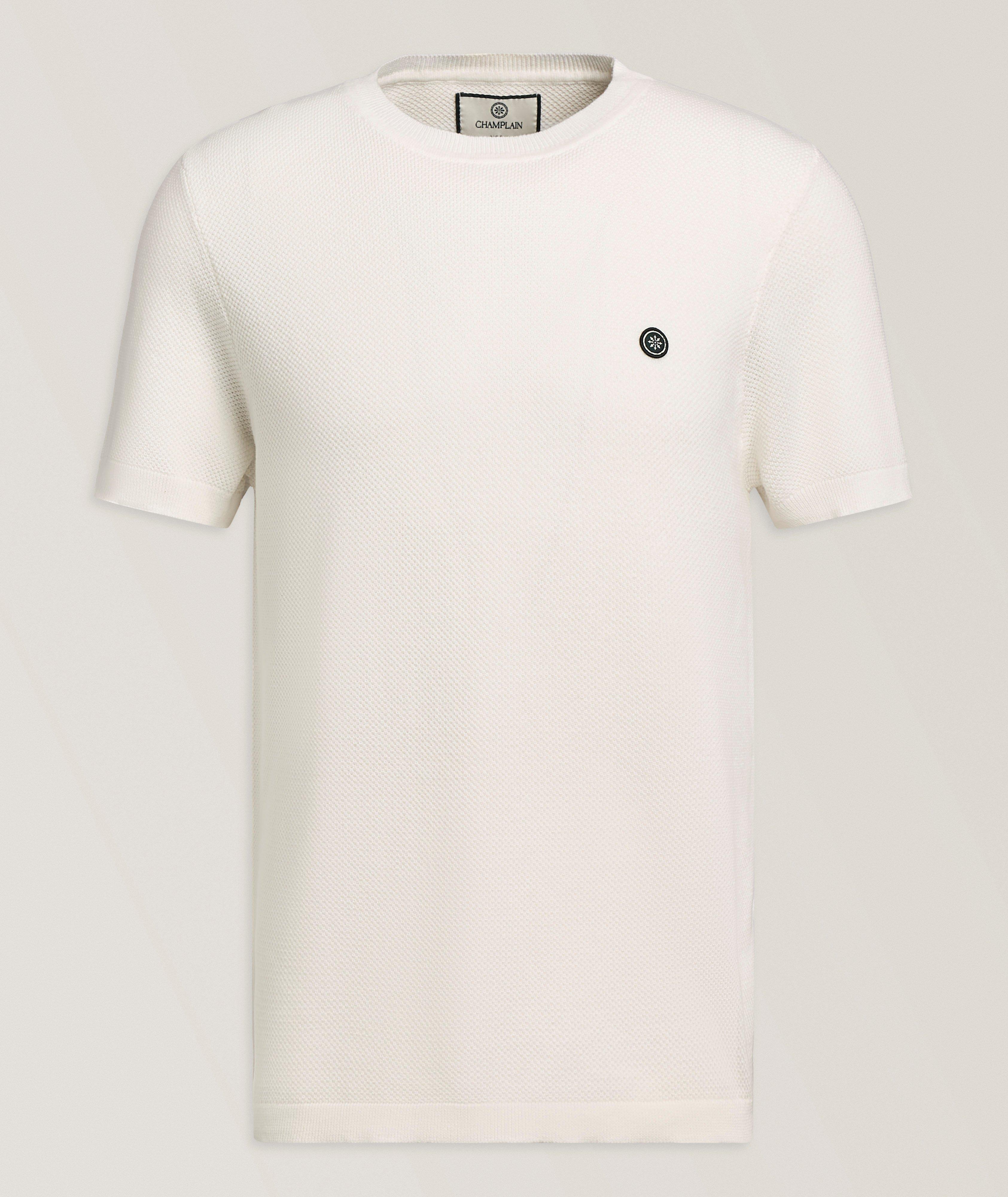 Champlain Textured Cotton-Nylon Knit T-Shirt 