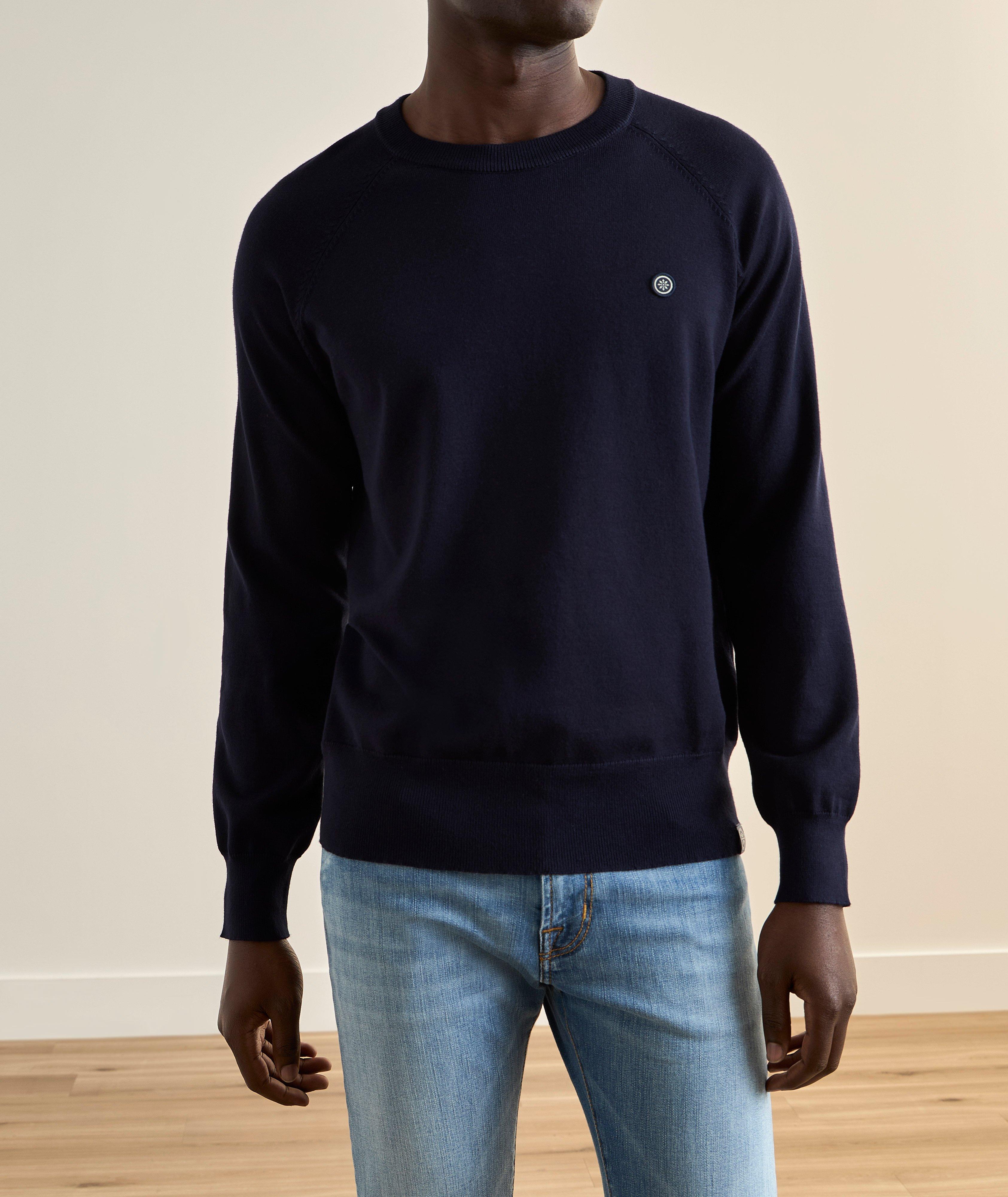 Lightweight Raglan Crewneck Sweater image 1