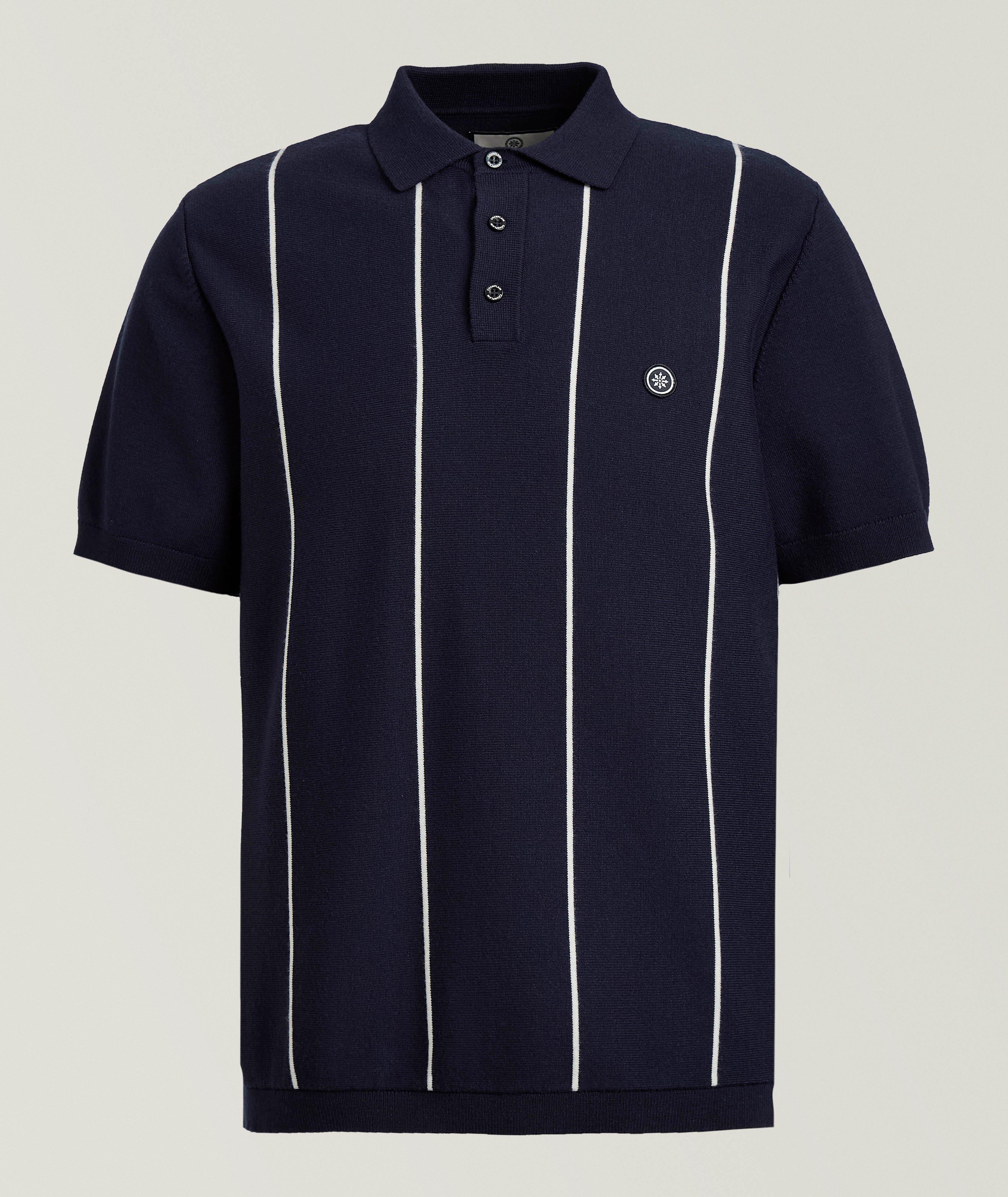 Champlain Polo tricot à rayures verticales