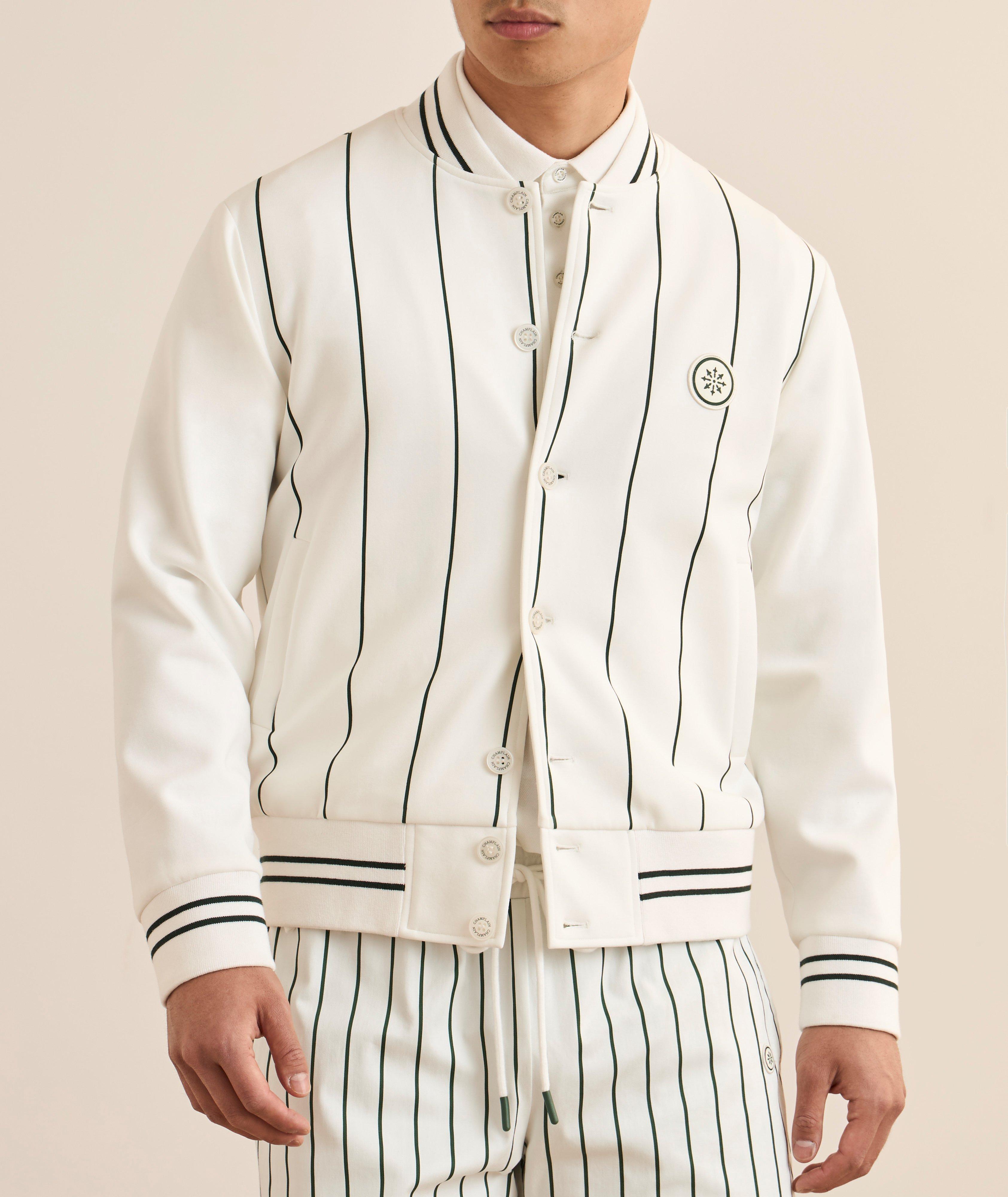 Stripe Courtside Varsity Jacket image 1