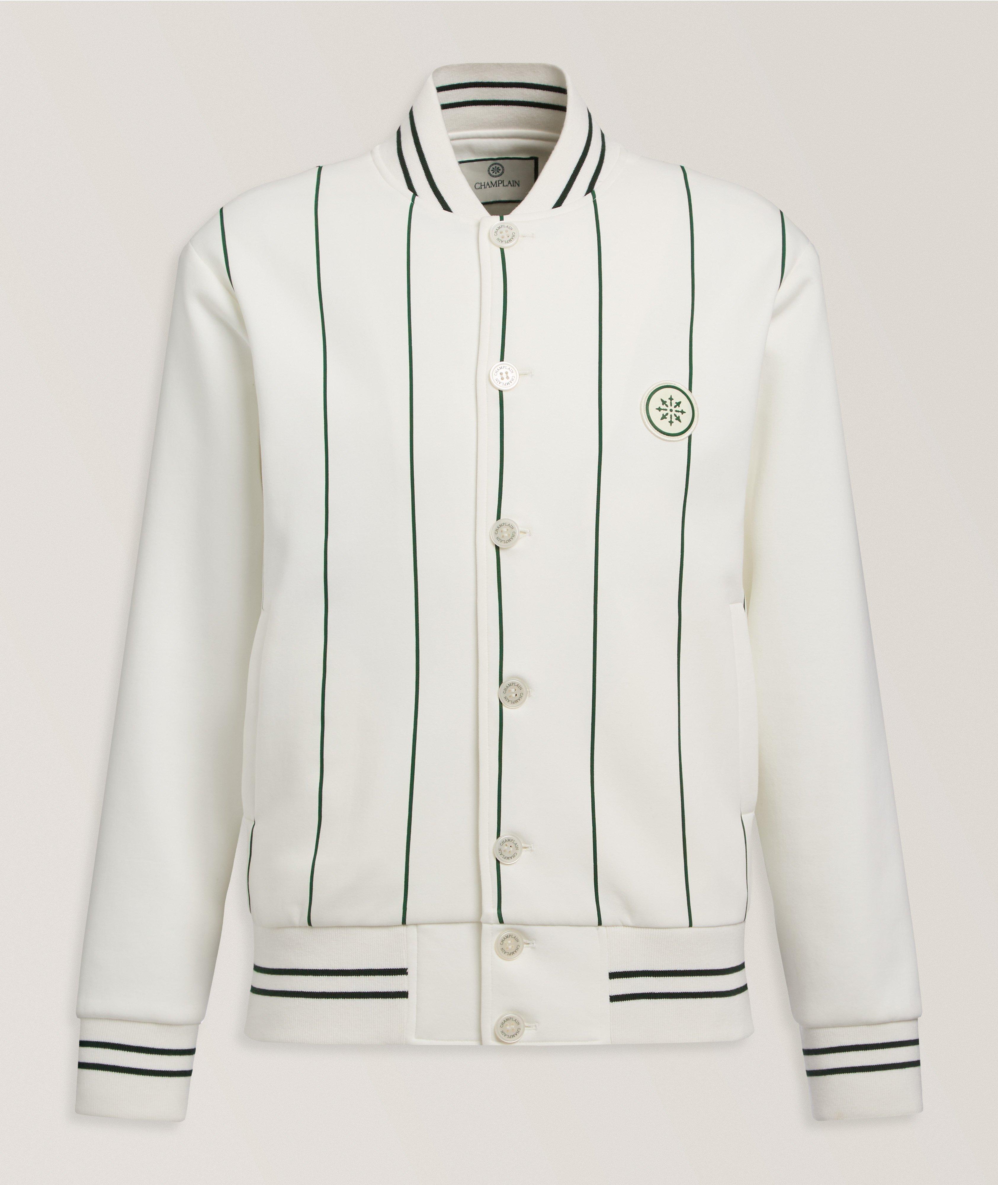 Stripe Courtside Varsity Jacket image 0