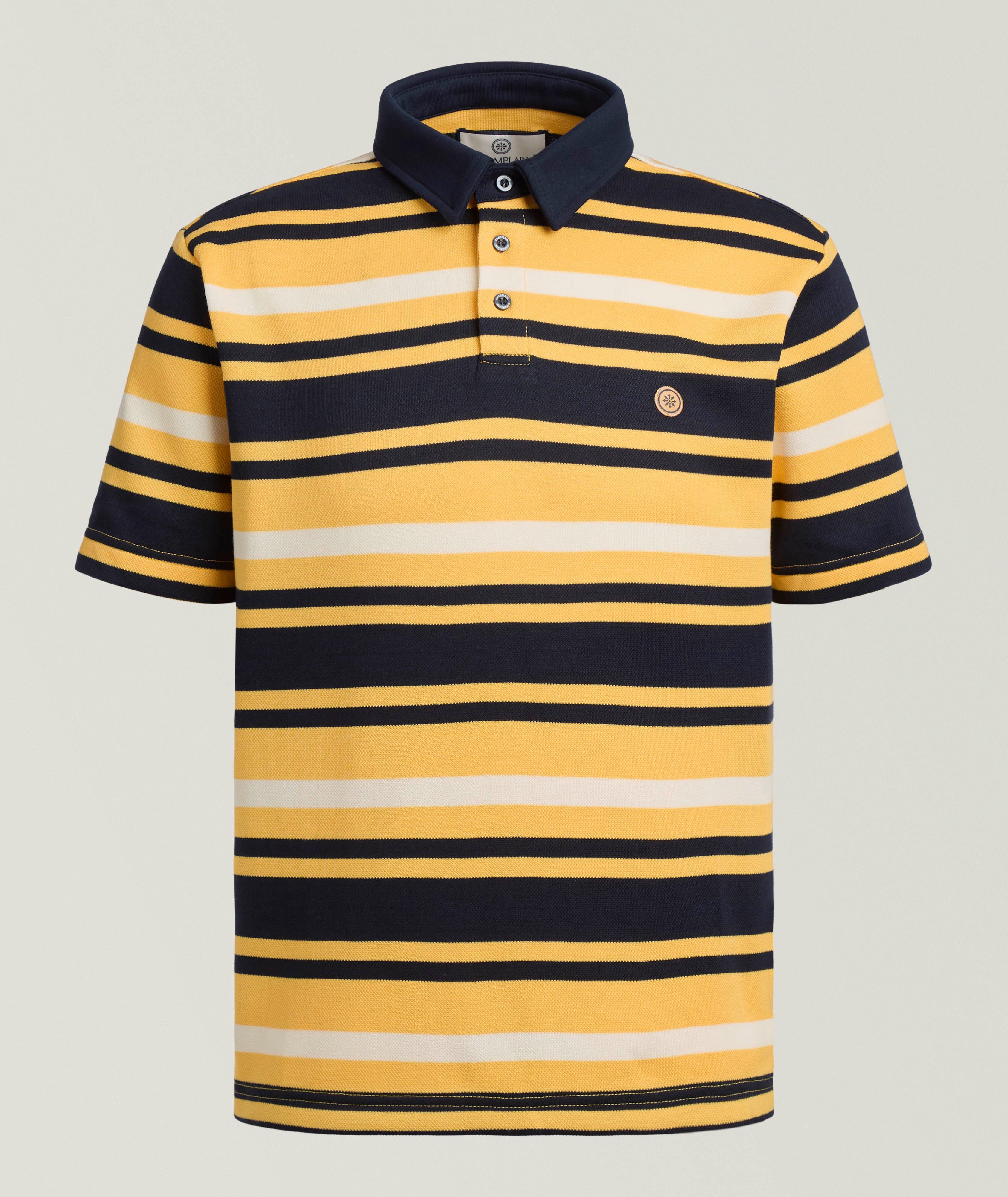 Striped Cotton 90s Polo Shirt image 0