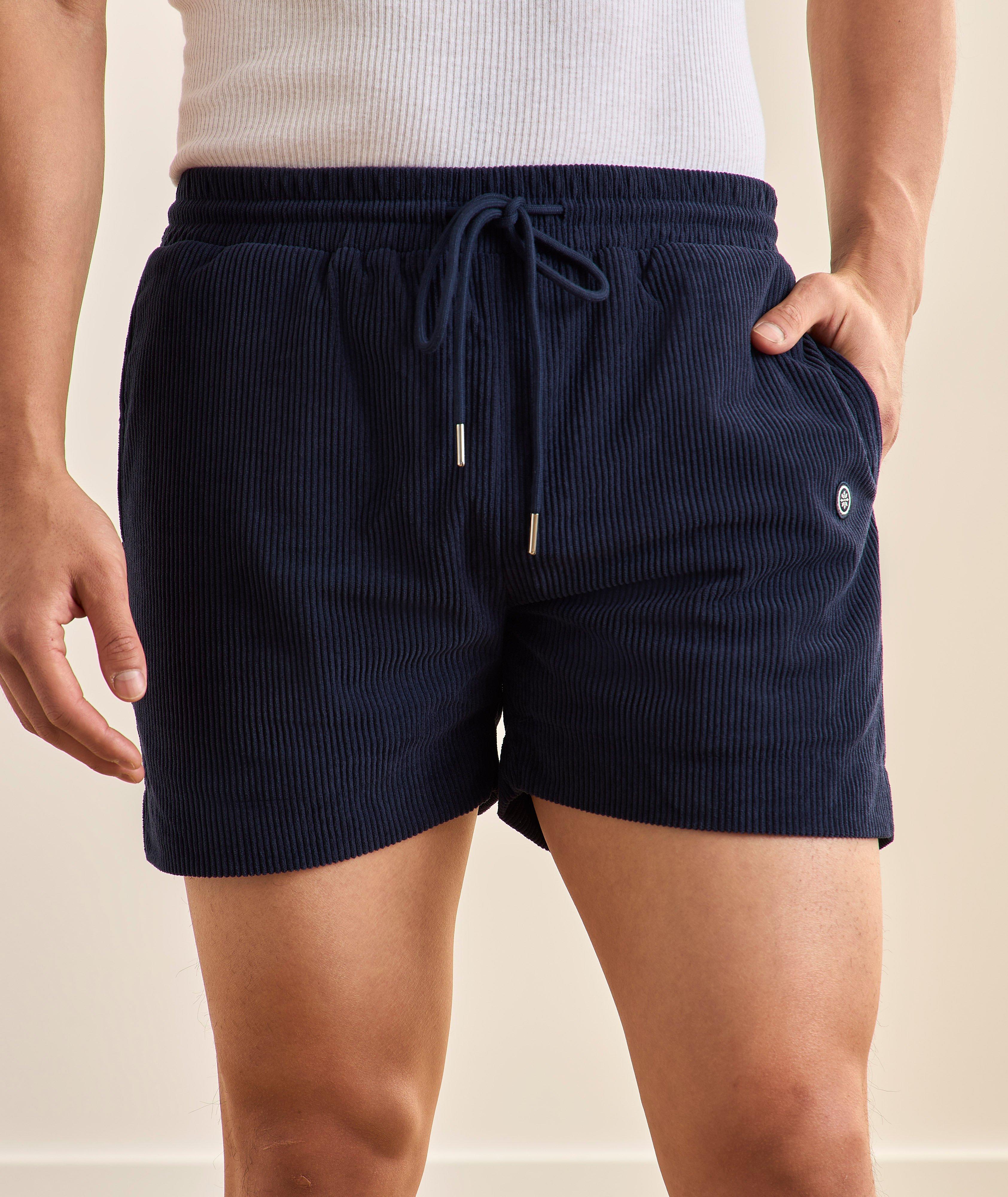 Corduroy Drawstring Shorts image 1
