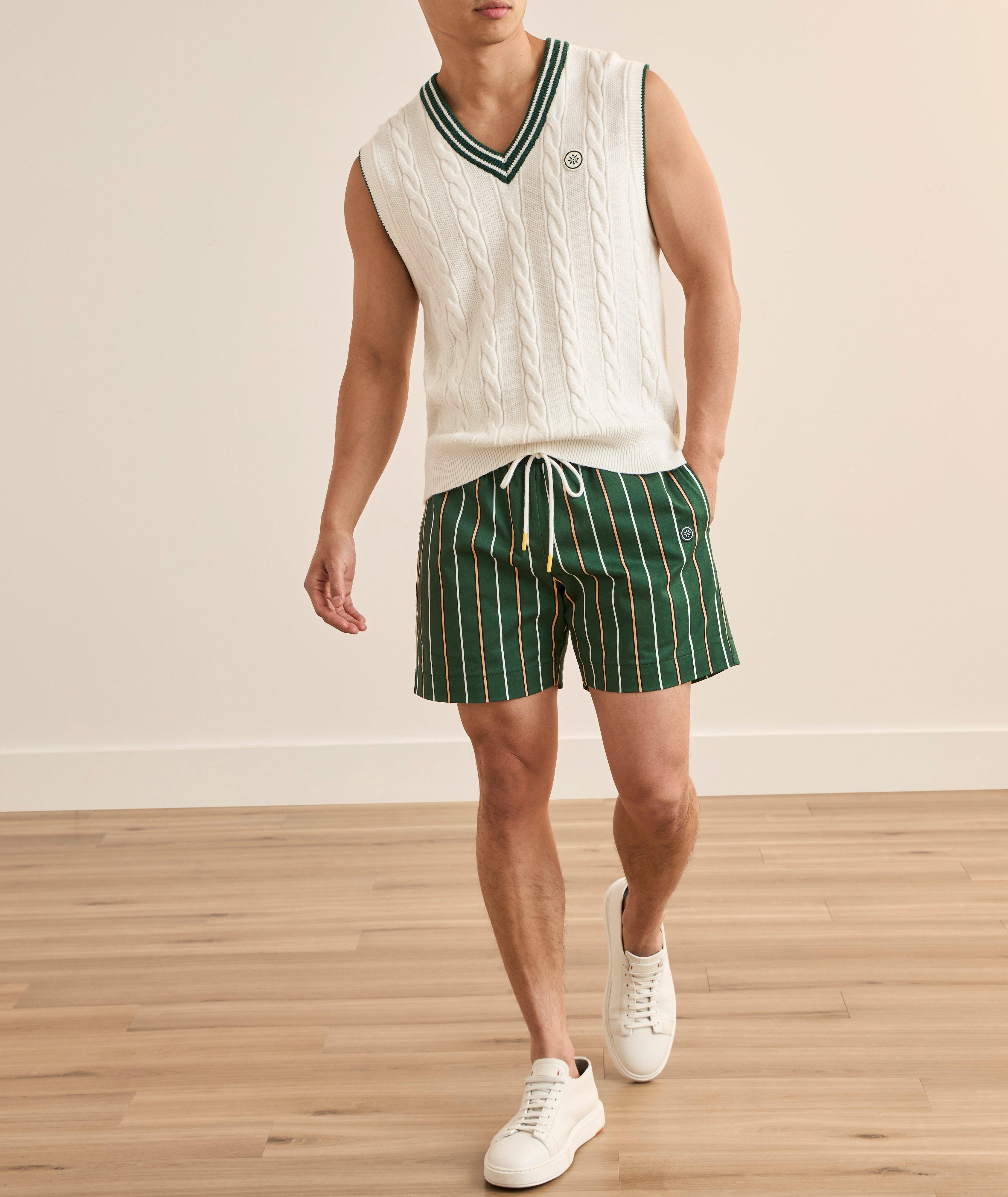 Pinstripe Lined Shorts image 5