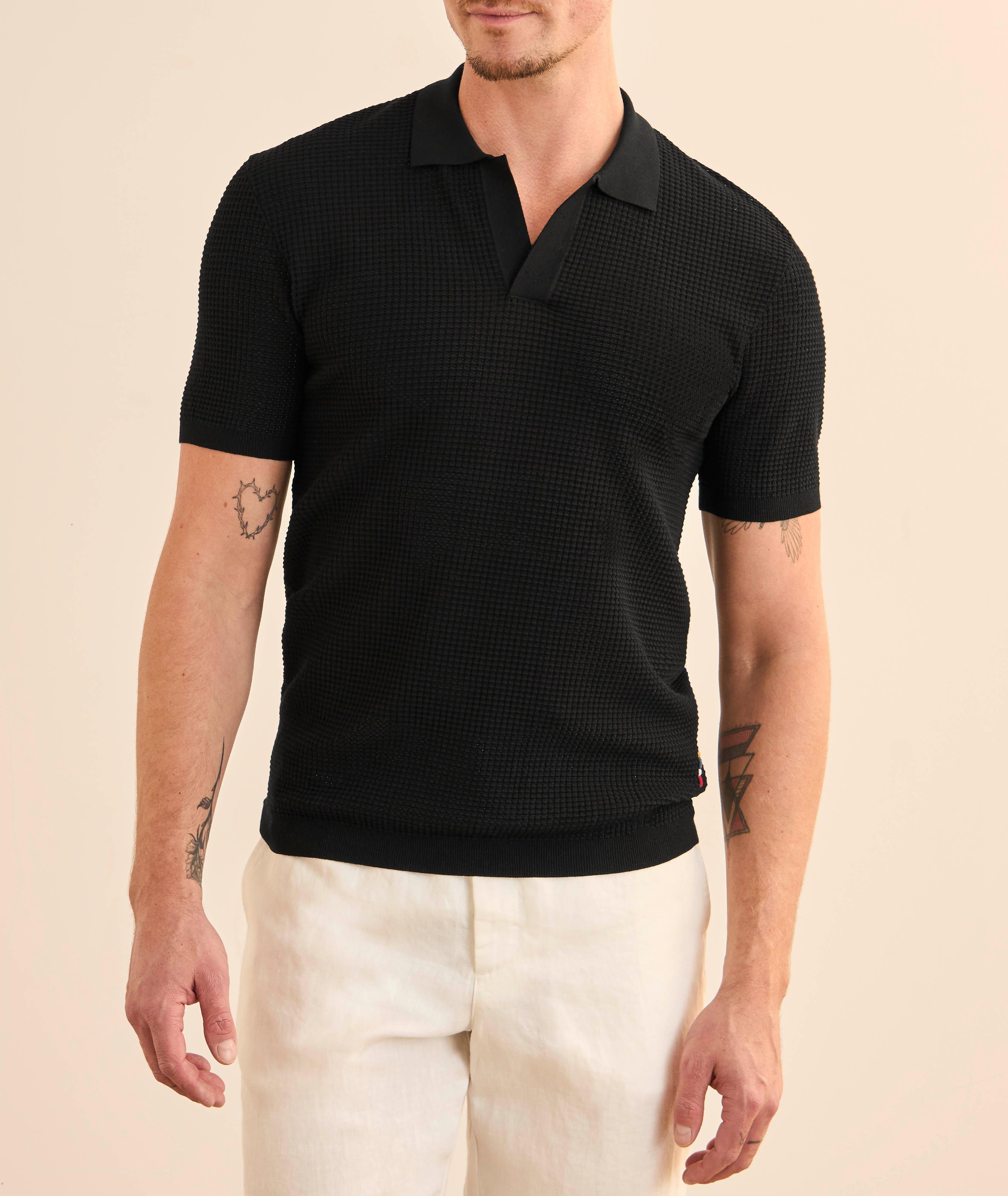 Roddy Waffle Mesh Polo image 1