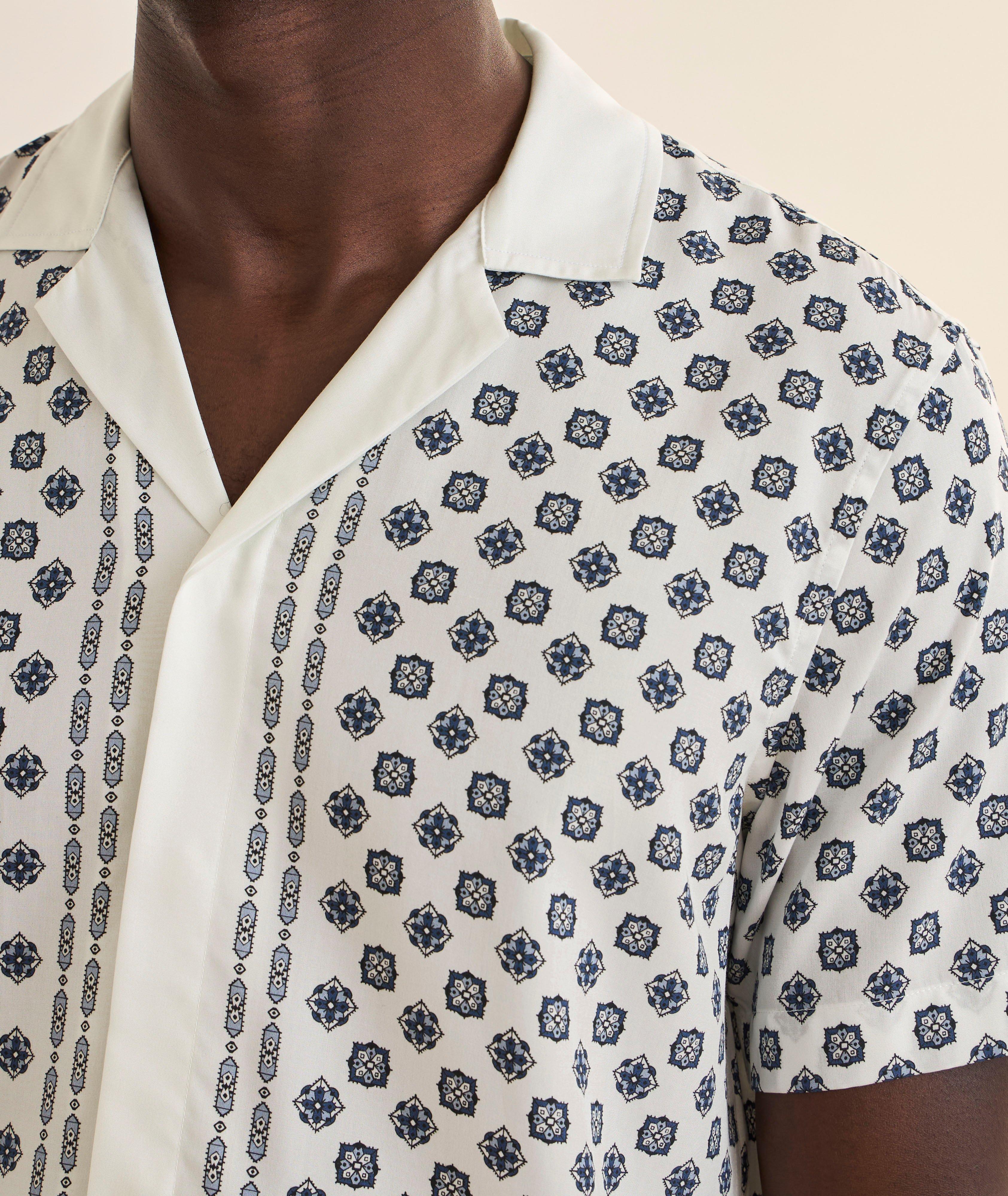 Maitan Luminis Border Lyocell Camp Shirt image 3