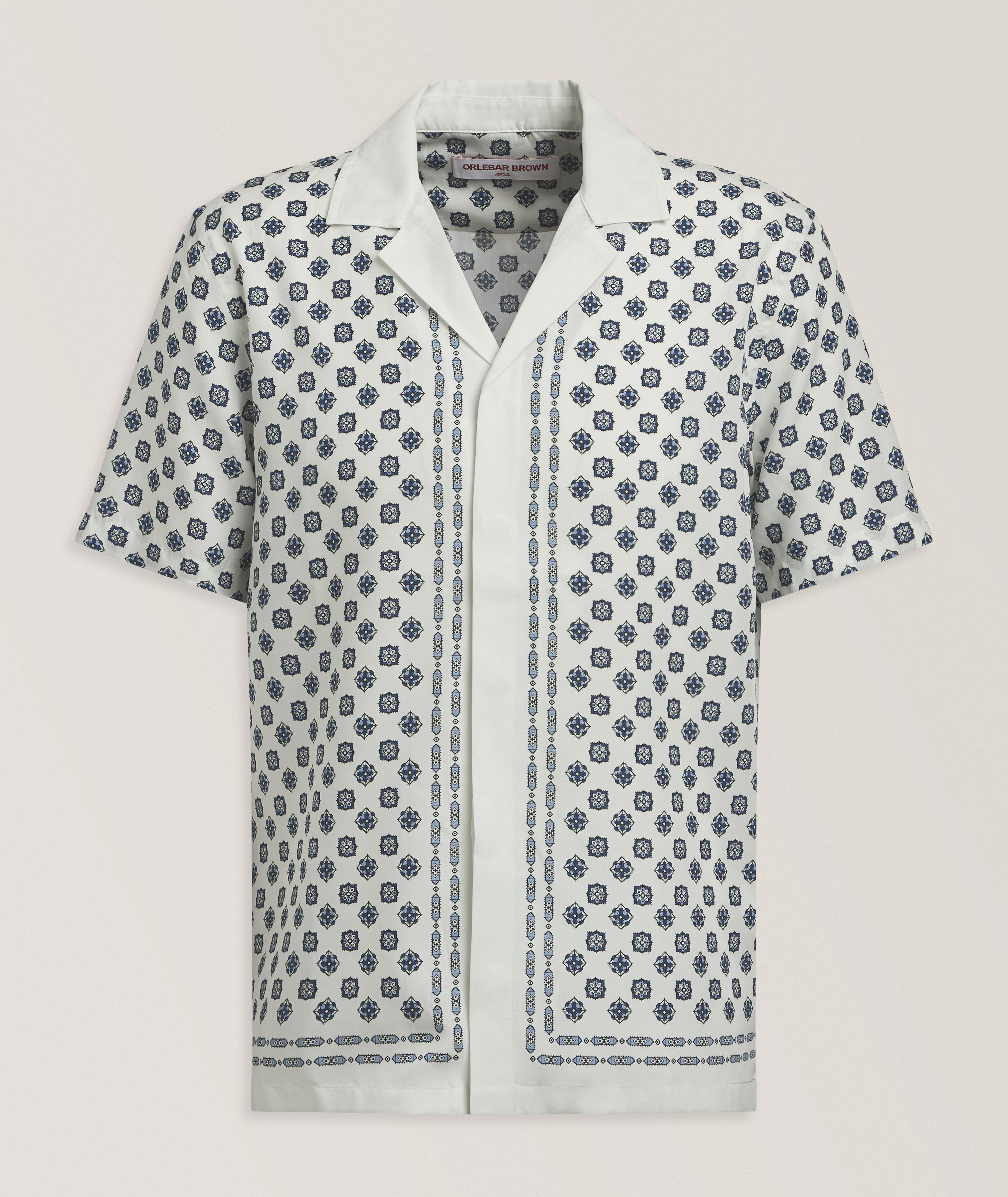 Maitan Luminis Border Lyocell Camp Shirt image 0