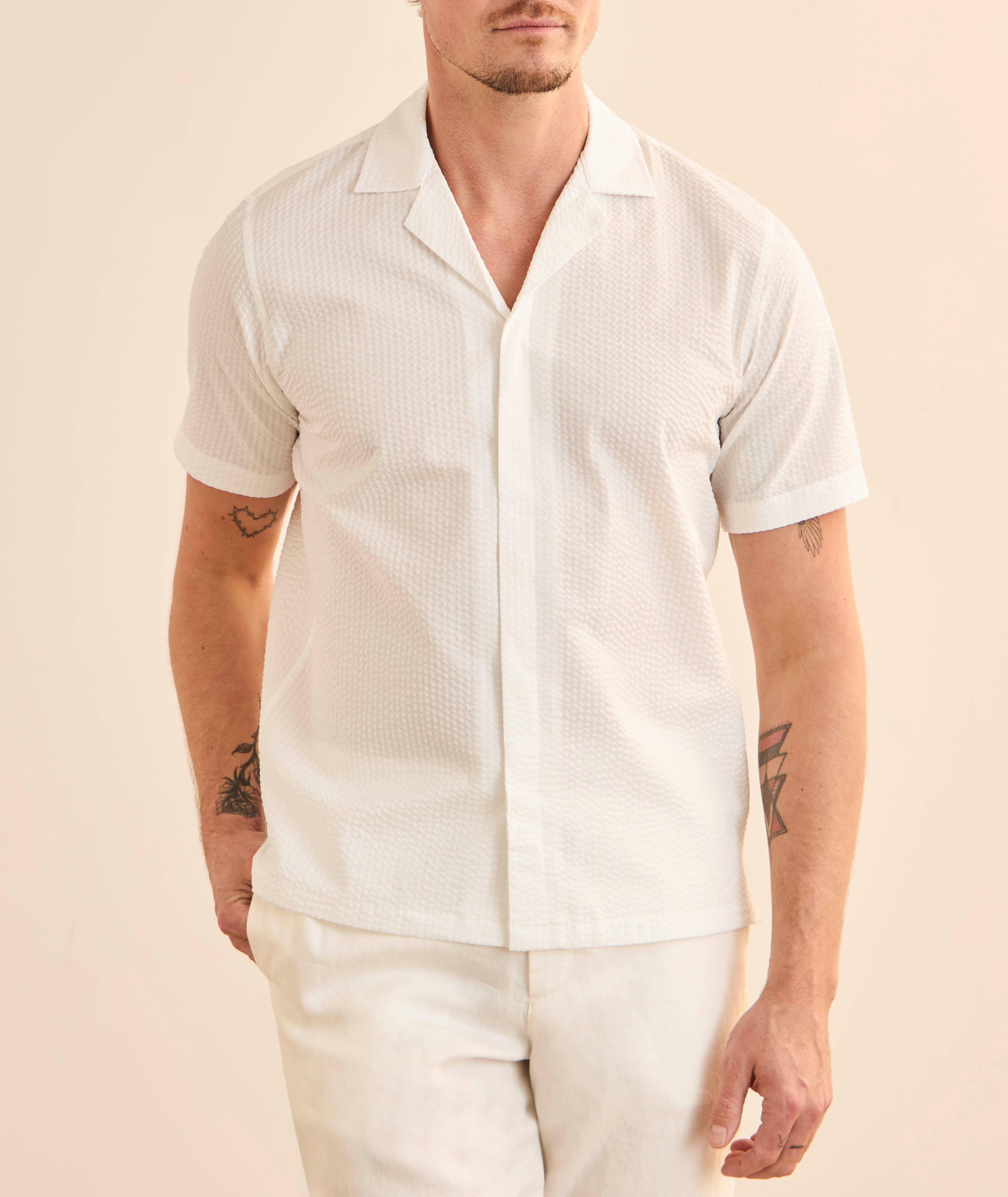 Maitan Cotton Seersucker Shirt  image 1