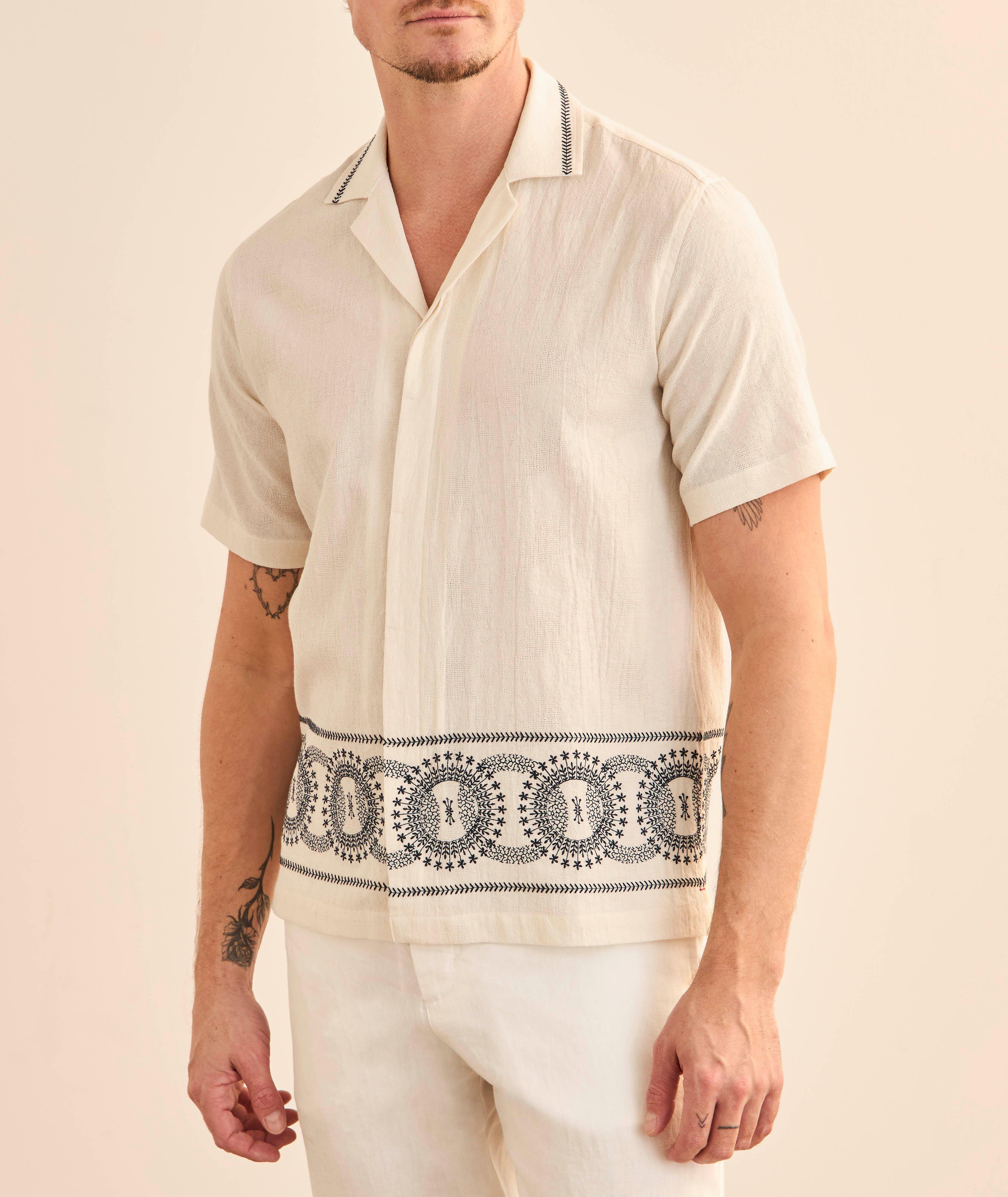 Maitan Cotton Embroidered Shirt  image 1