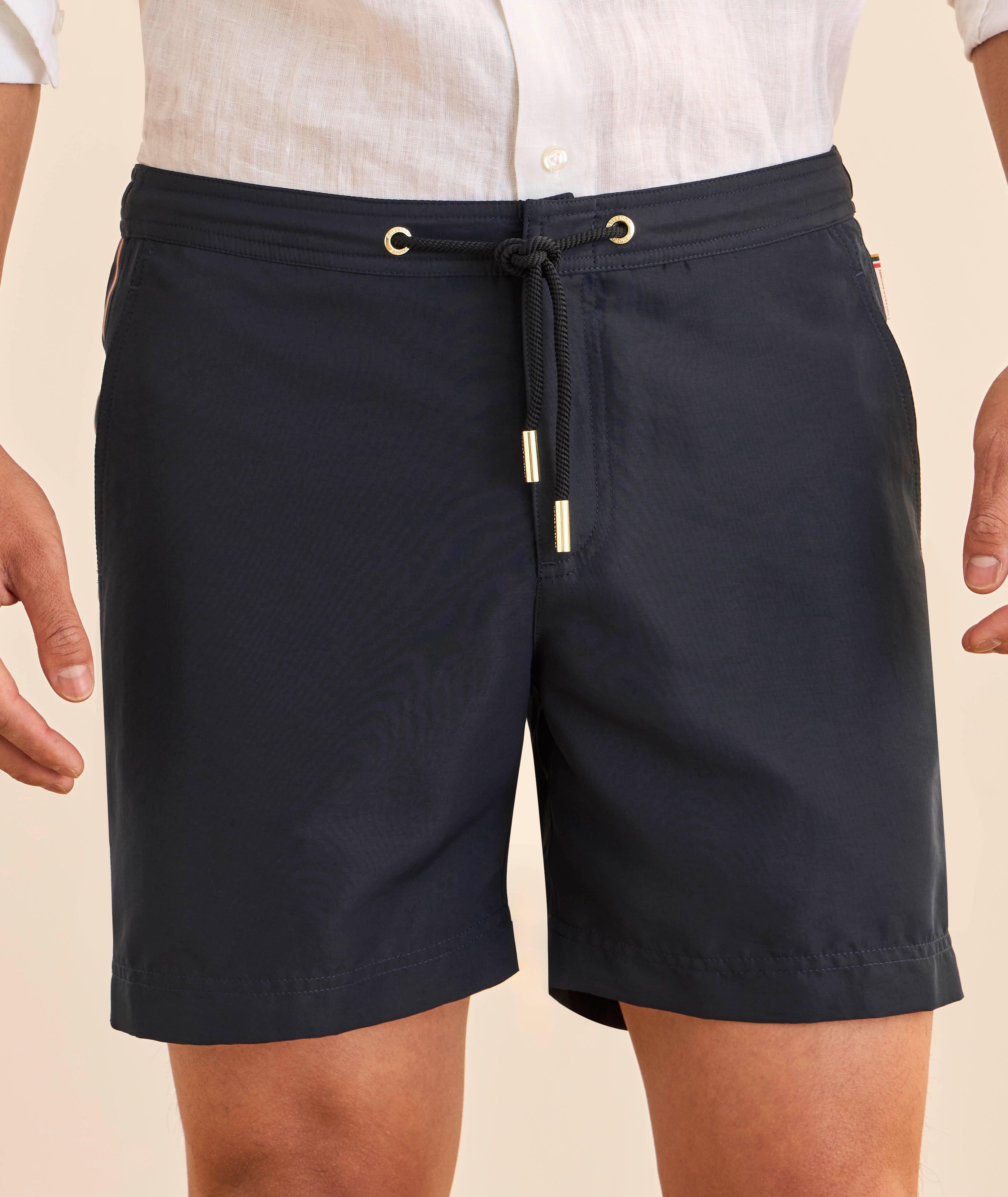 Short de bain Bulldog à rayures mi-long image 1