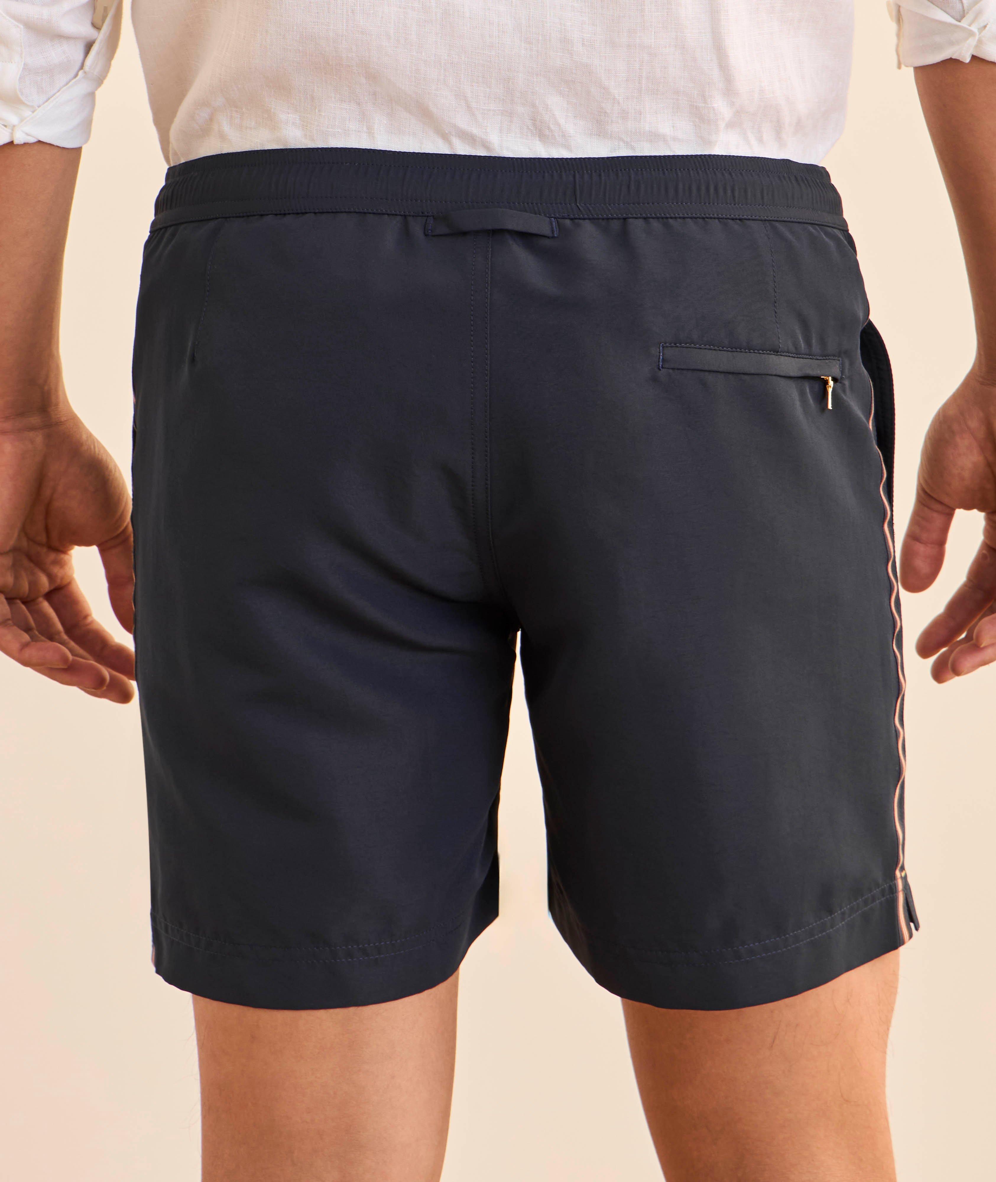 Short de bain Bulldog à rayures mi-long image 2