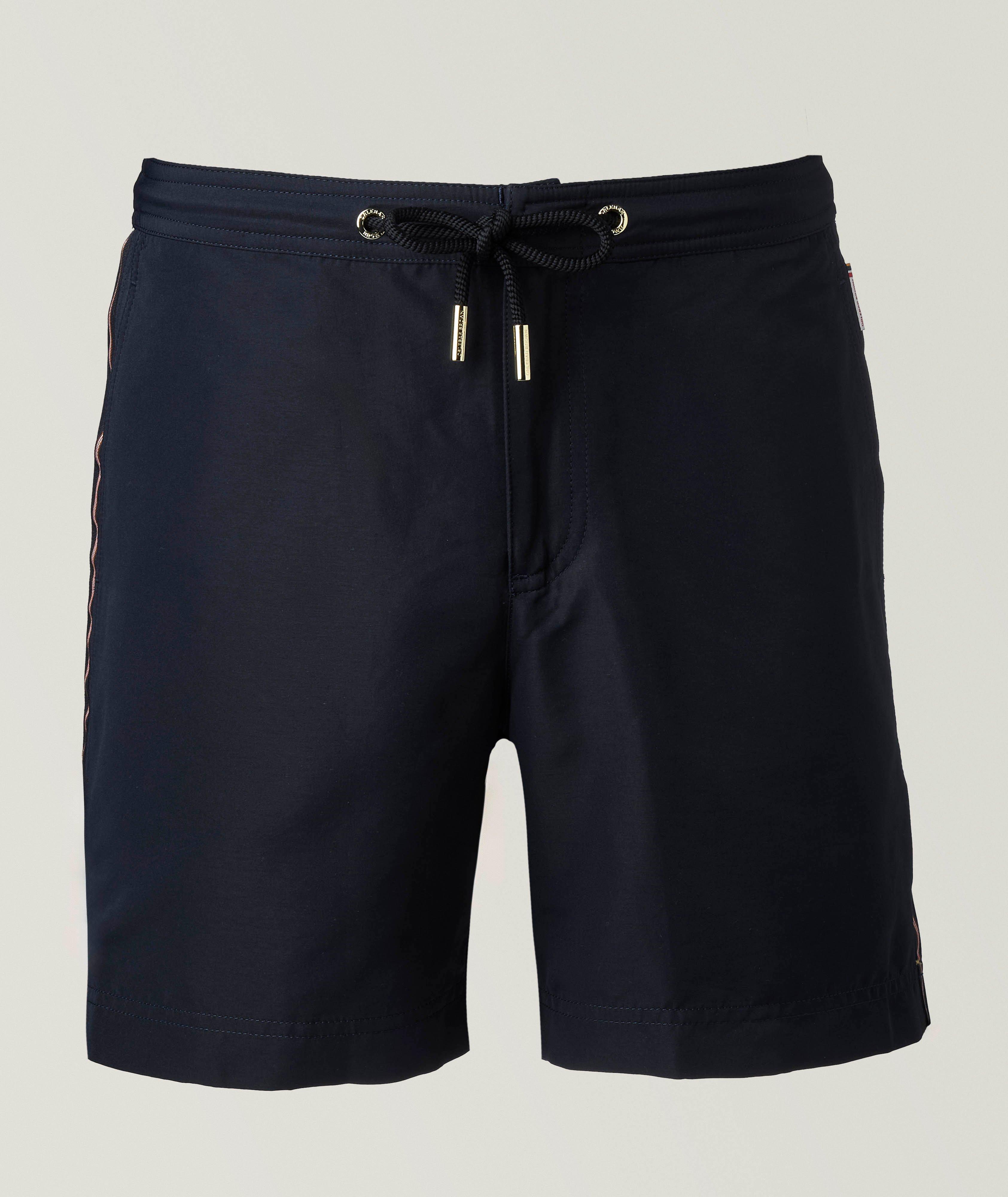 Bulldog Stripe Mid-Length Swim Shorts  image 0