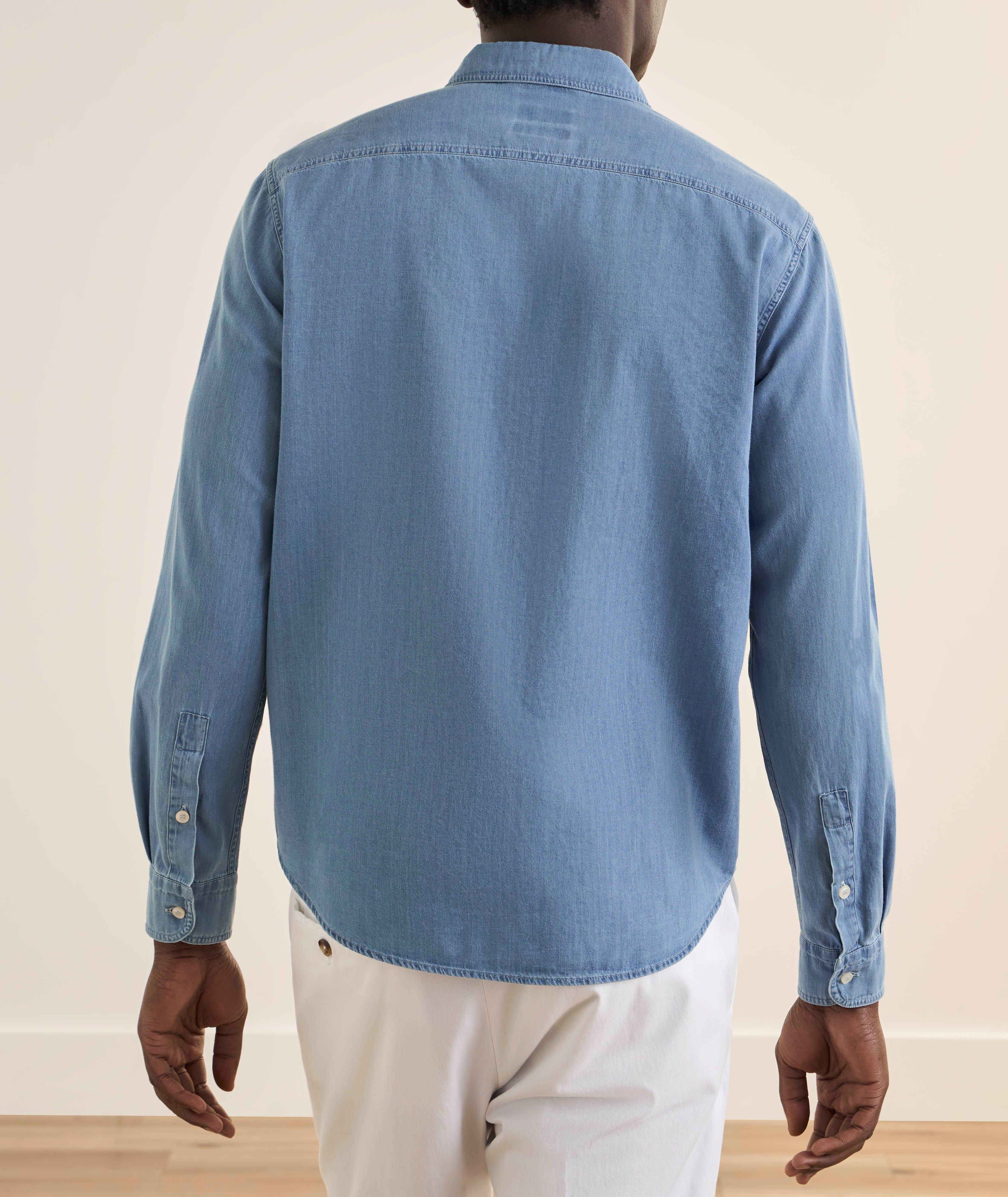 X-Soft Giza Cotton Denim Overshirt image 2