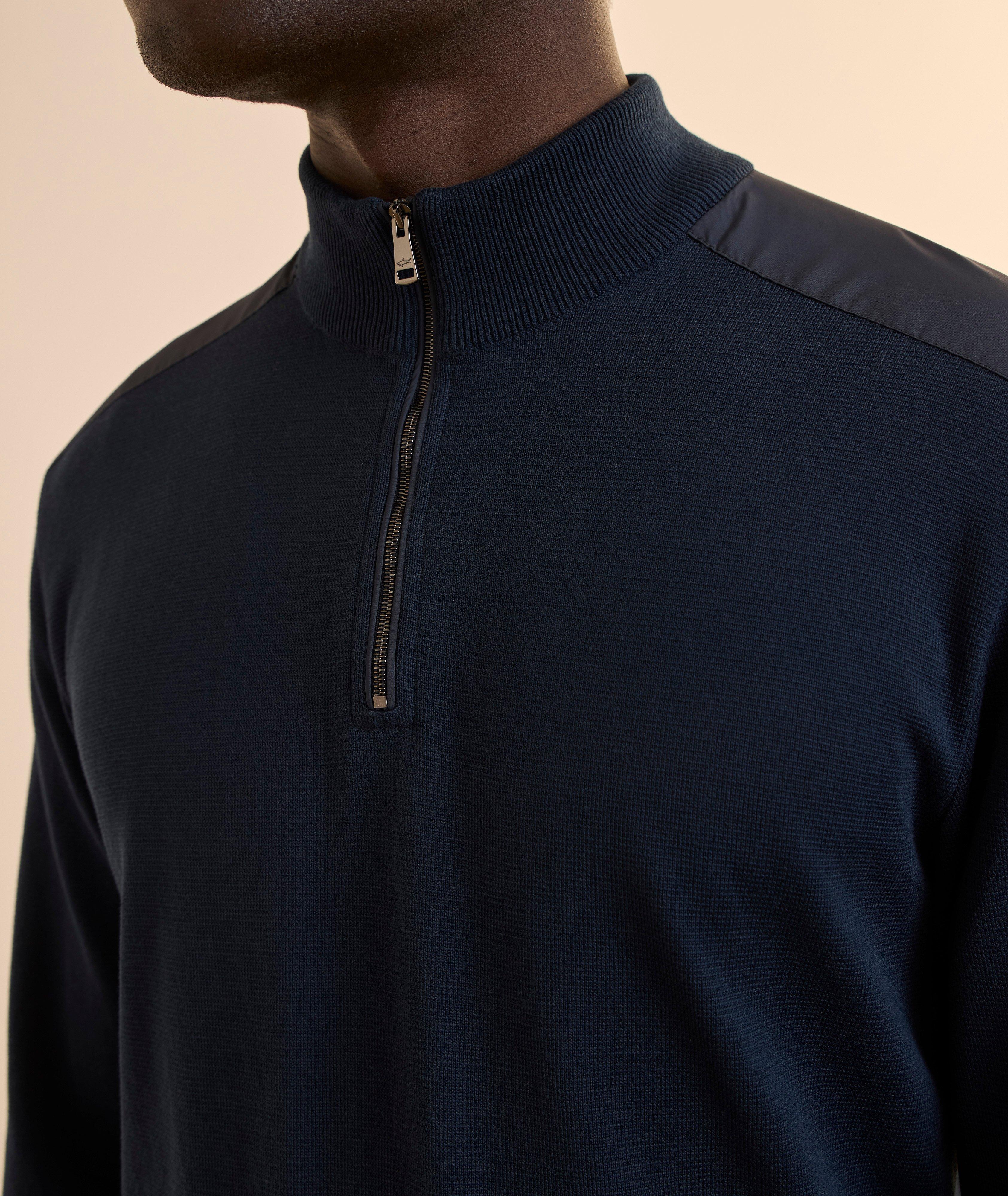 Piuma Cotton Quarter-Zip Sweater  image 3
