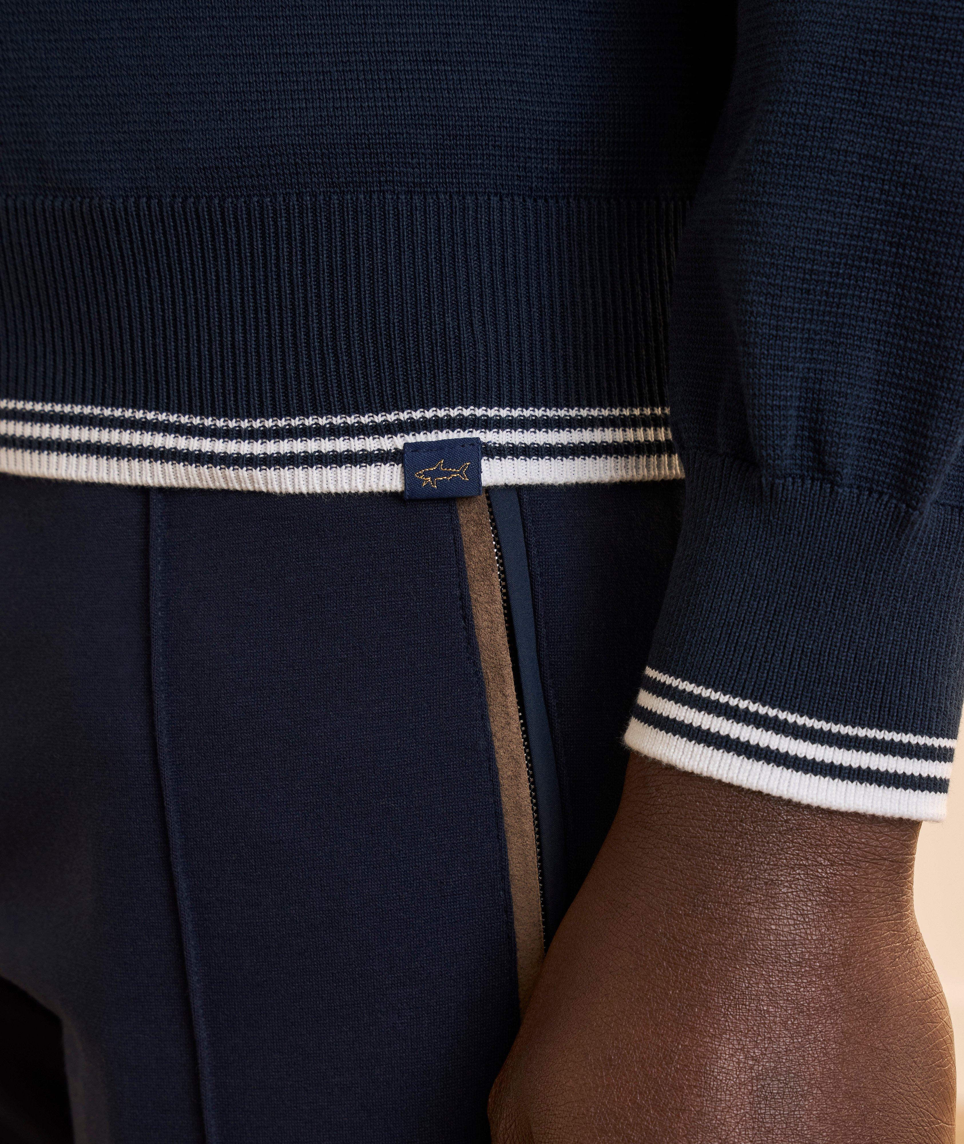 Piuma Cotton Quarter-Zip Sweater  image 4