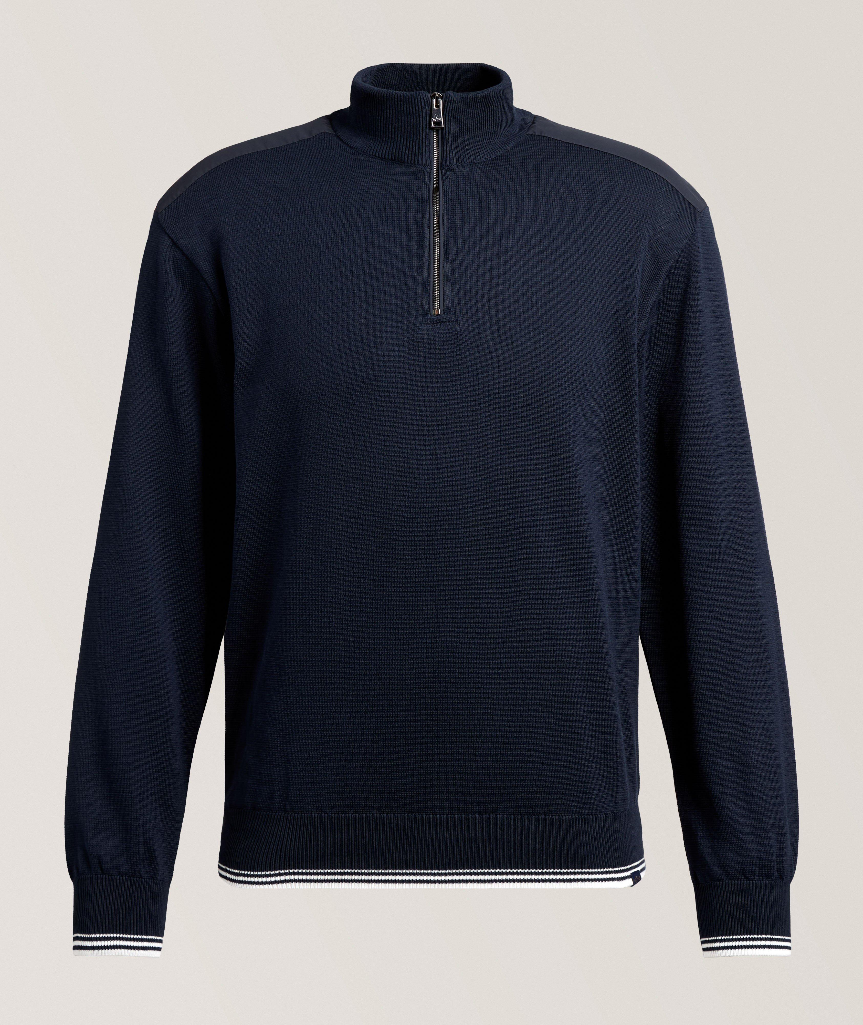 Pull Piuma coton à quart de zip image 0