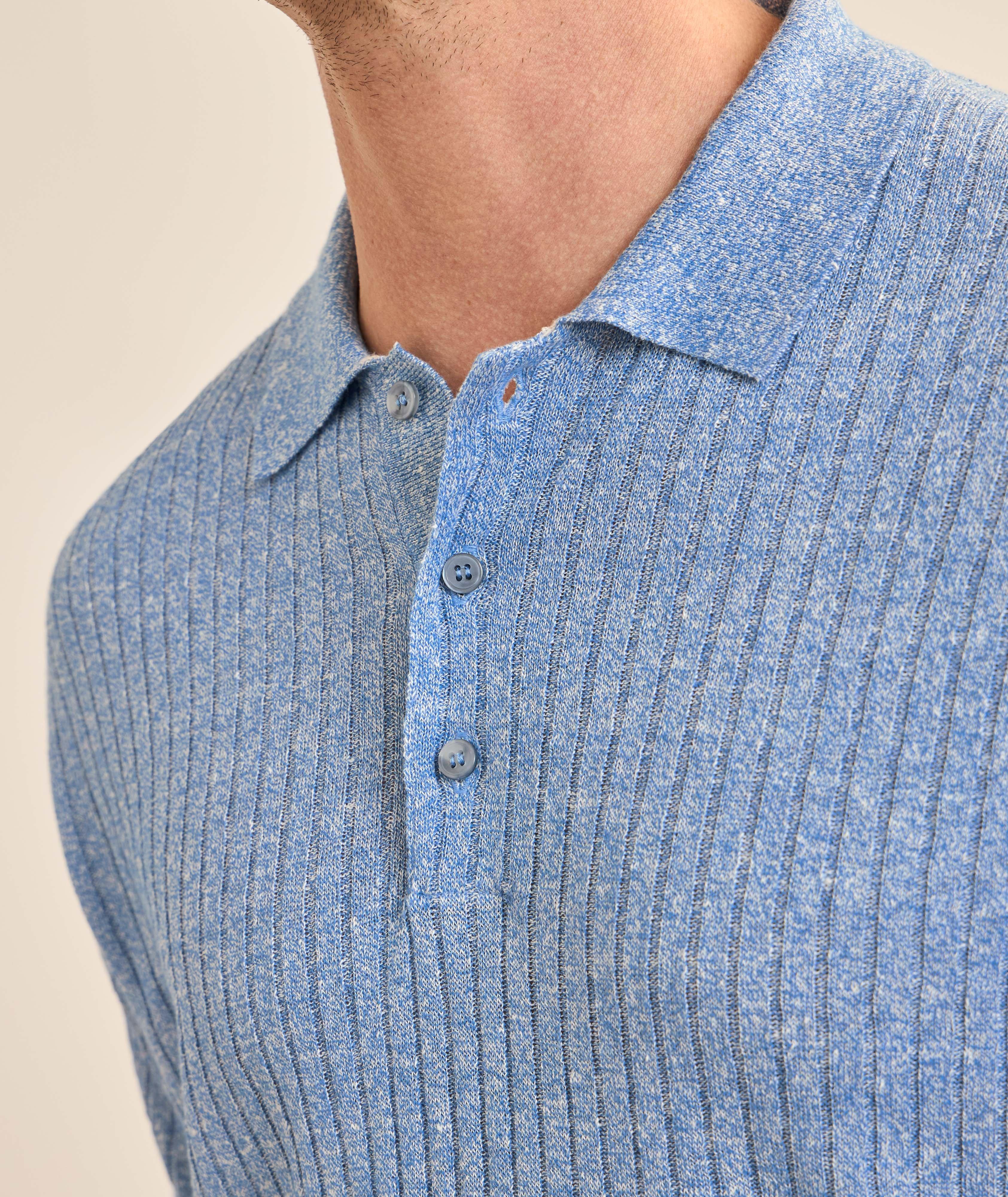Ribbed Linen-Cotton Polo  image 2