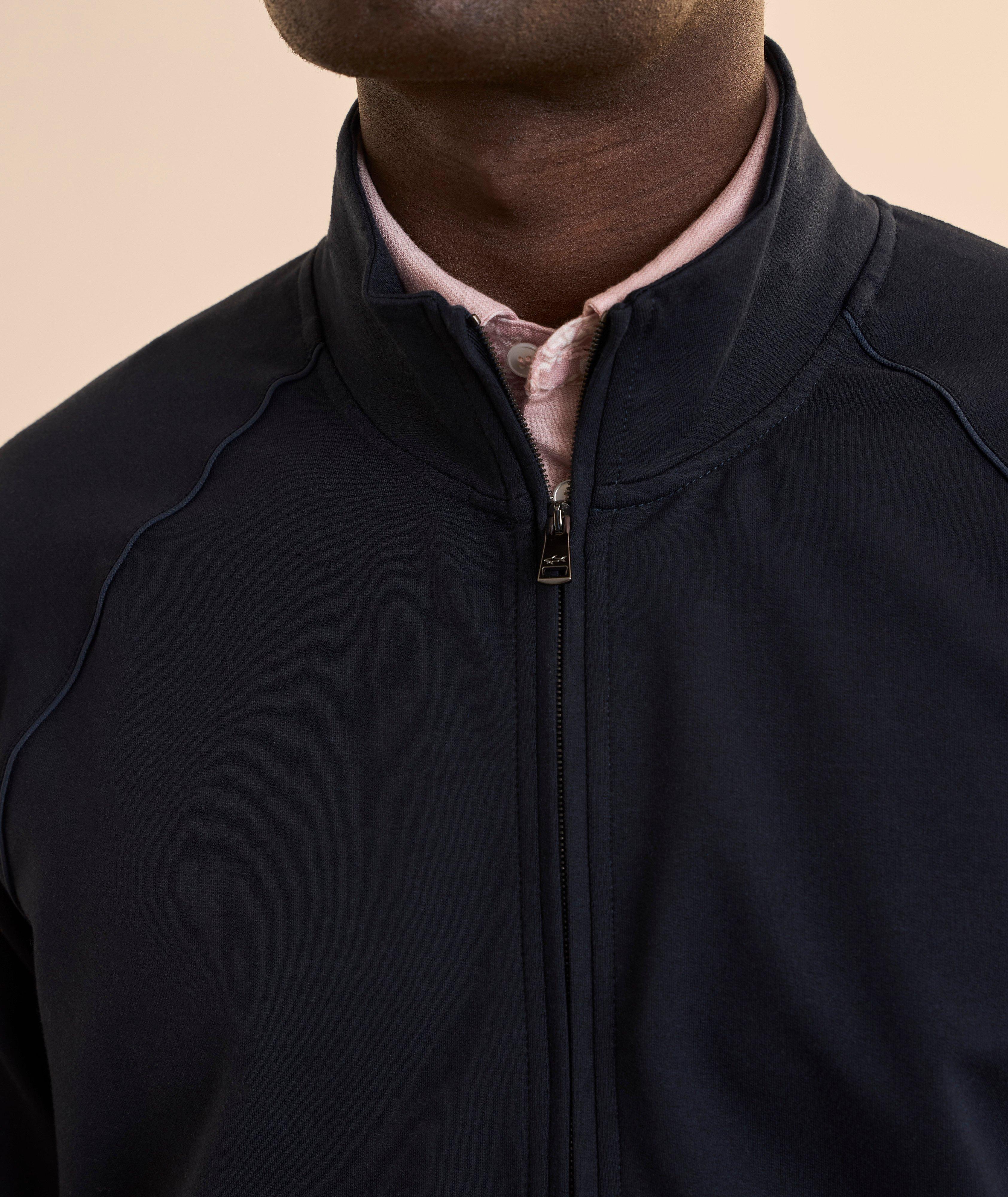 Veste de survêtement zippée coton mélangé image 3