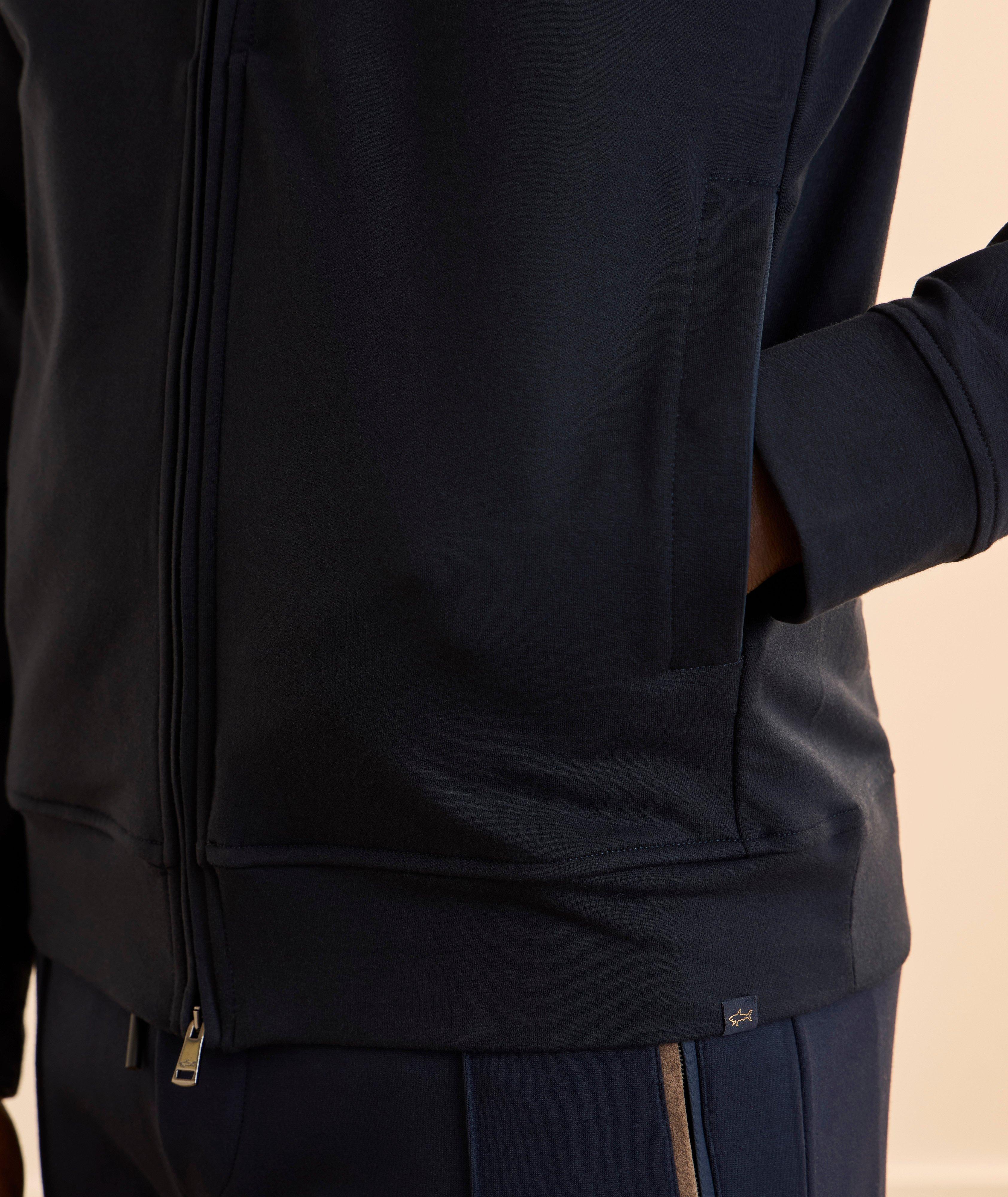 Veste de survêtement zippée coton mélangé image 4