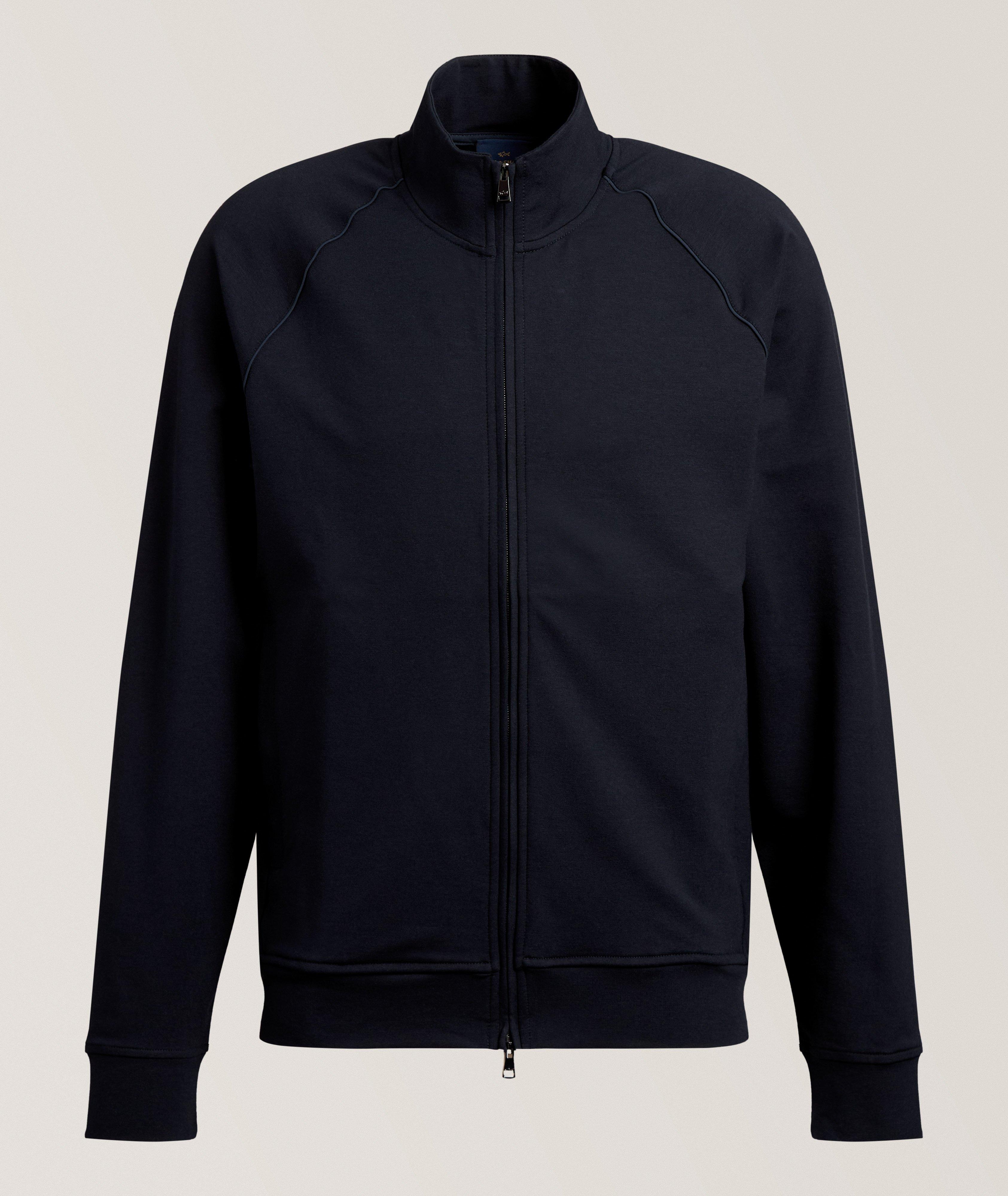 Veste de survêtement zippée coton mélangé image 0