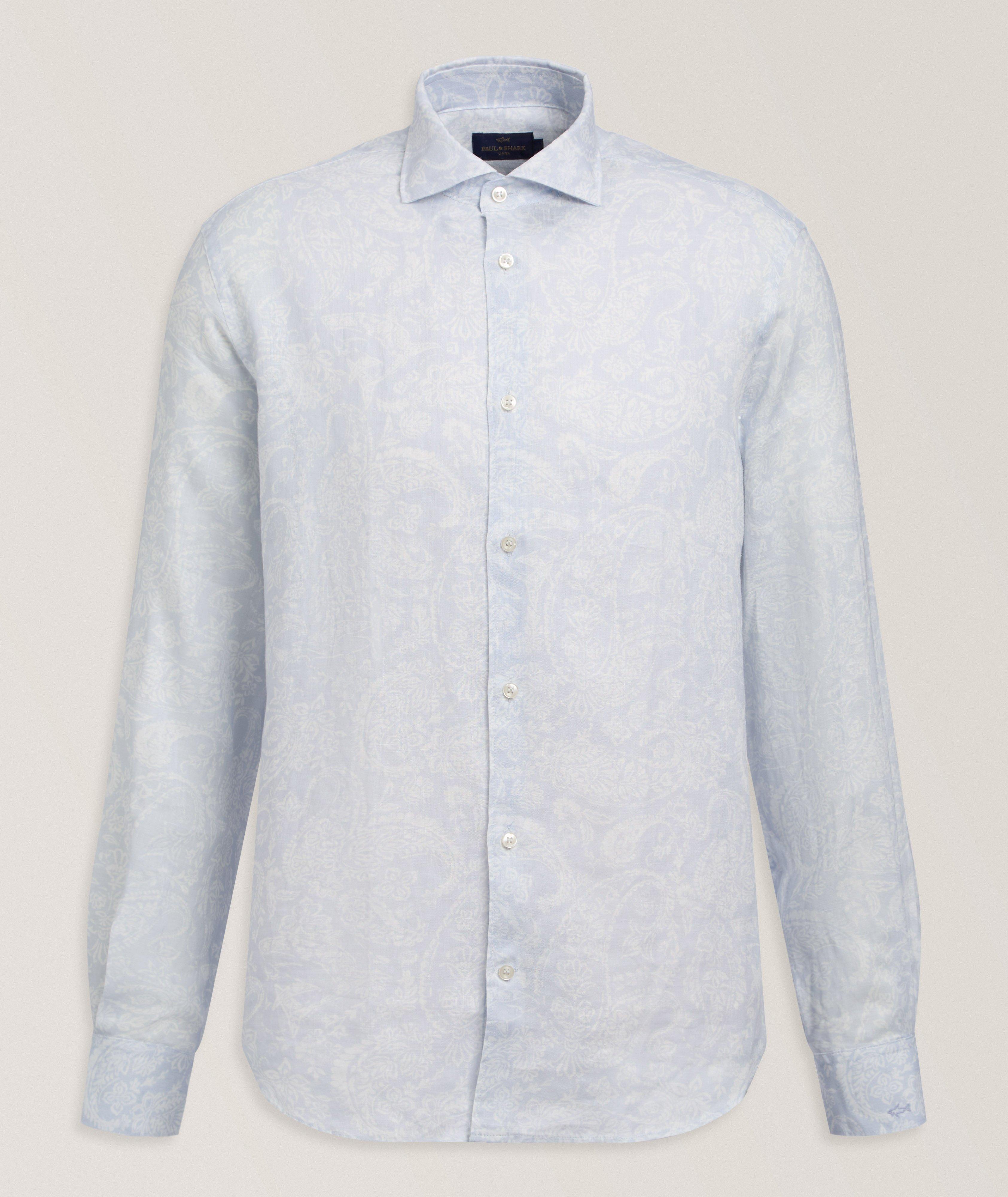 Paisley-Print Linen Shirt   image 0