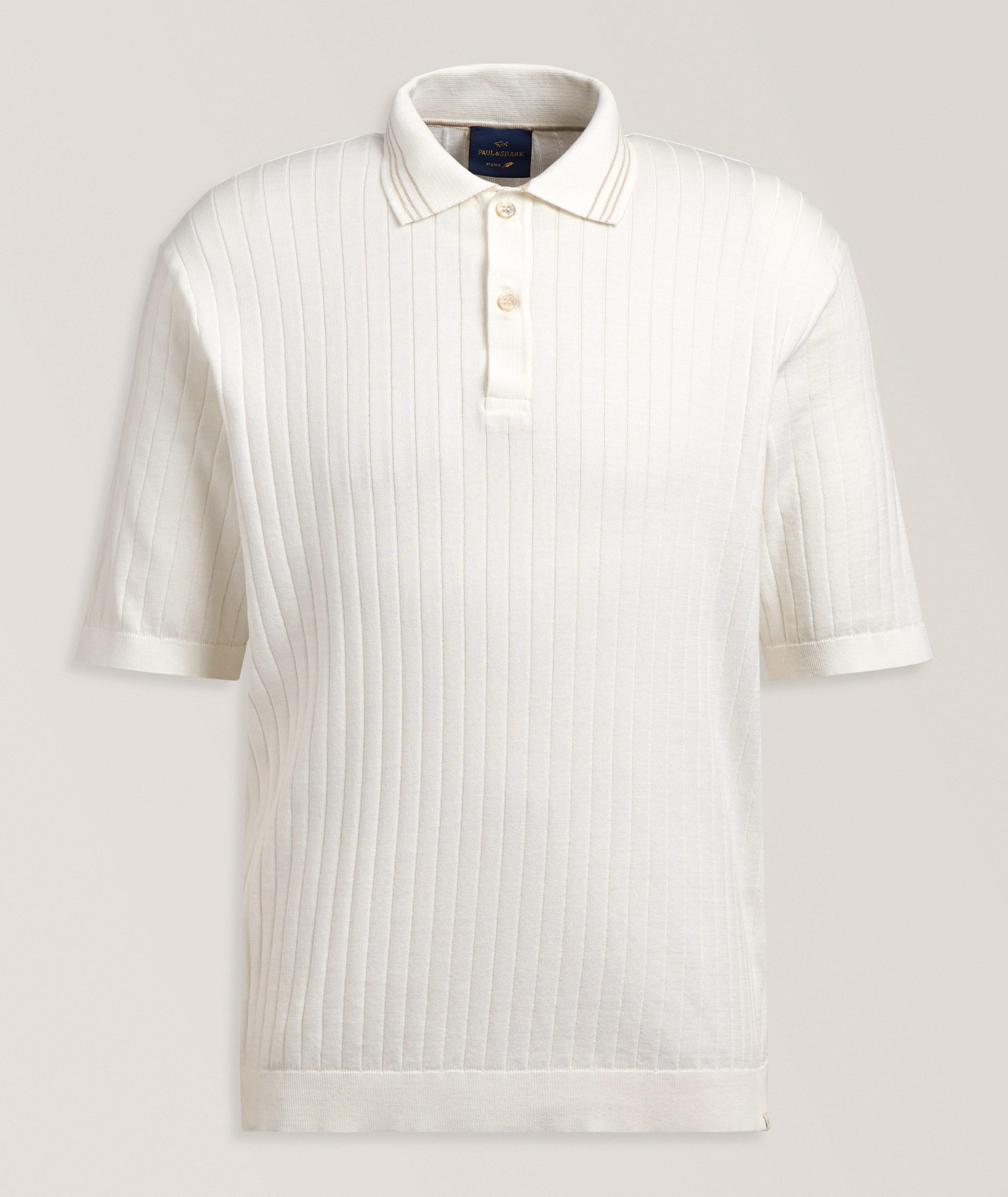 Ribbed Piuma Cotton Polo  image 0